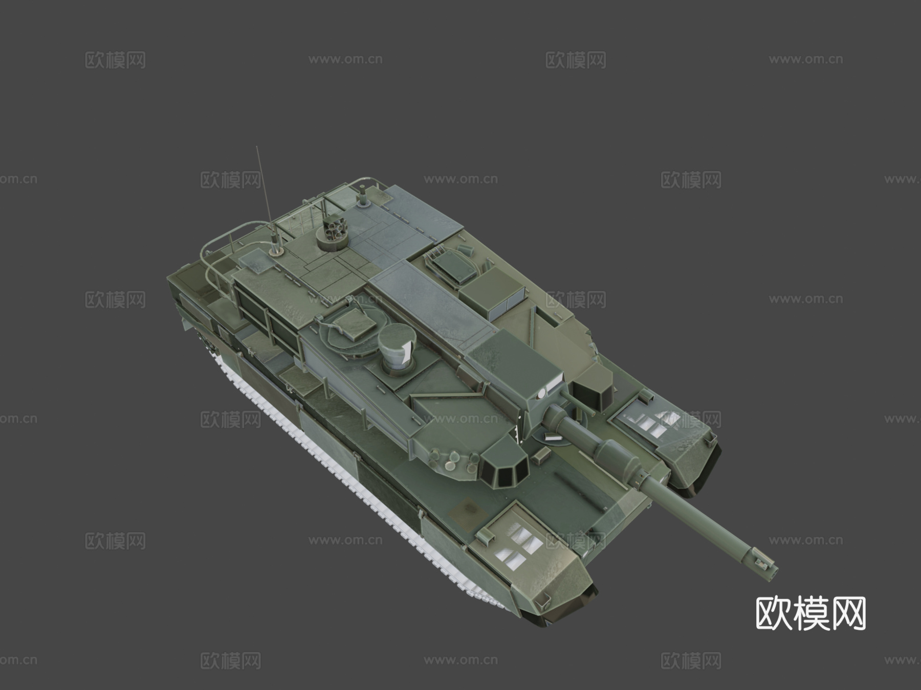 K2黑豹坦克su模型