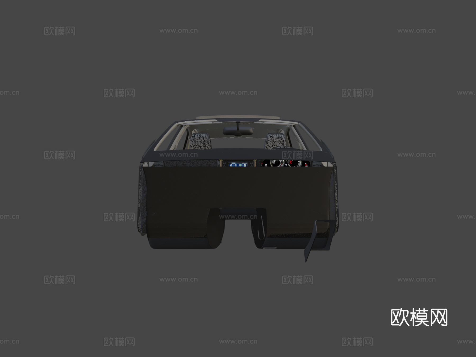 丰田 Mark X 内饰 Yuxdesign 高多边形su模型