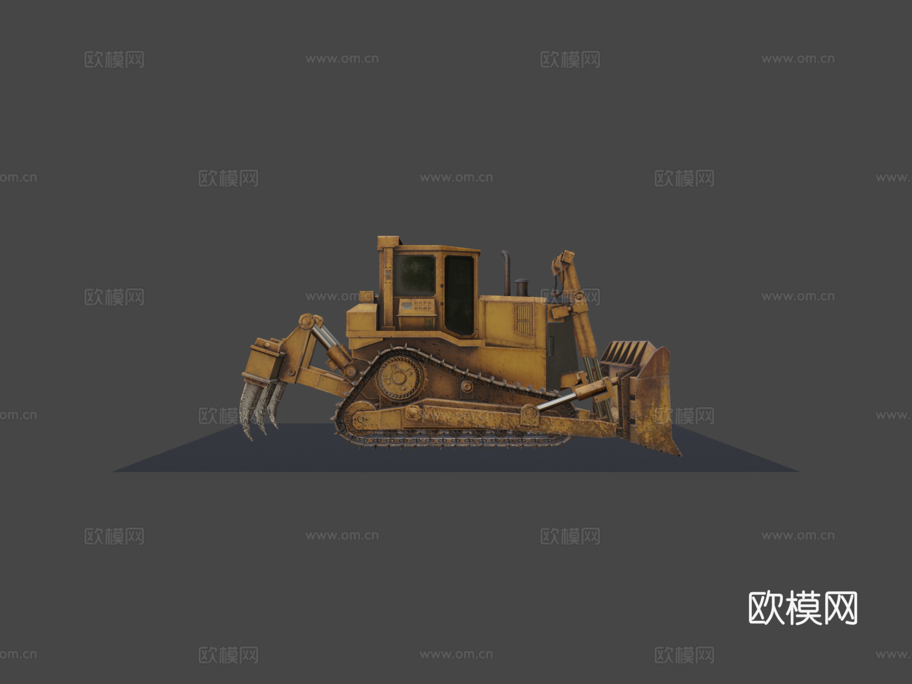 重型推土机su模型