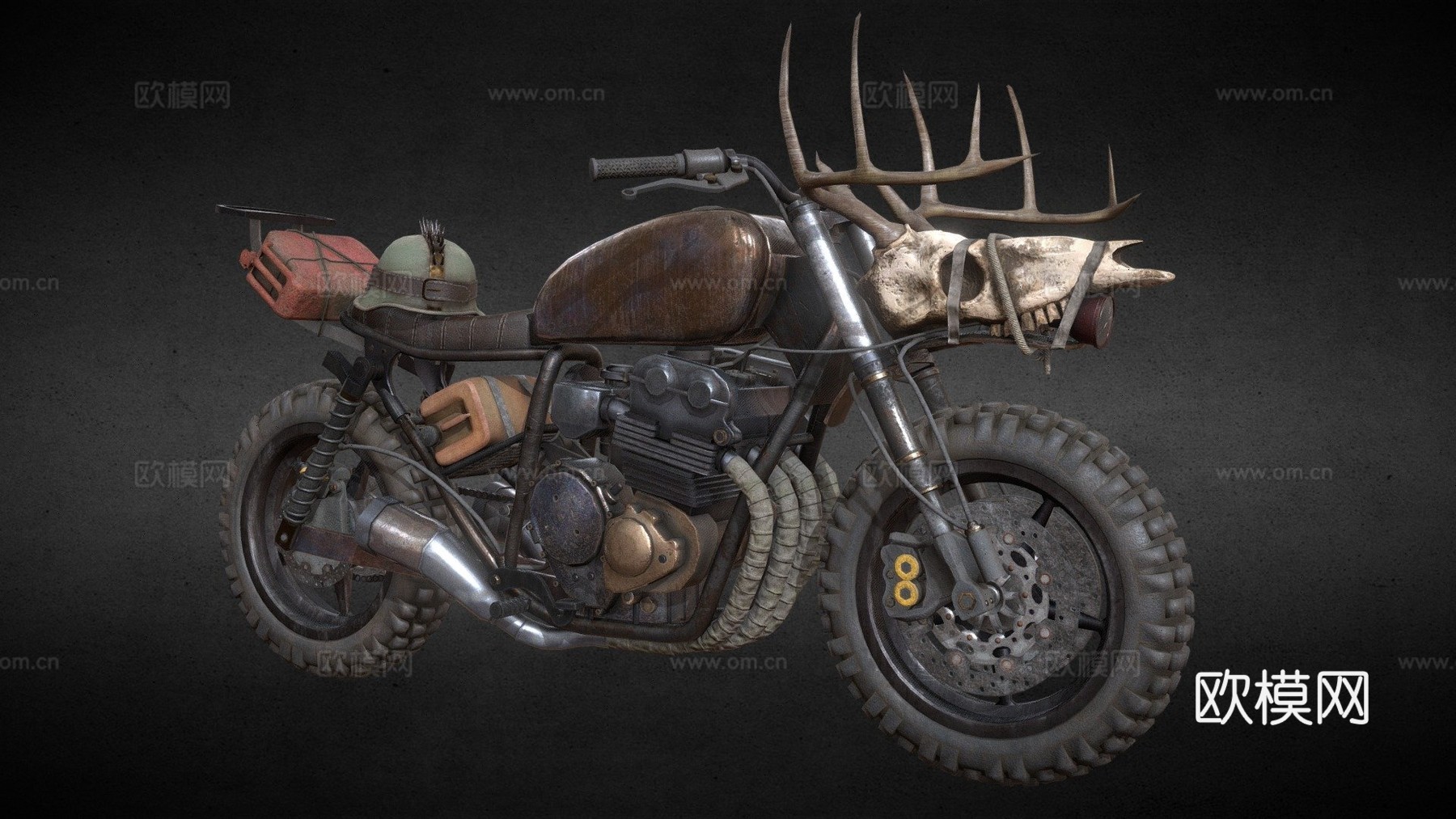 后启示录摩托车su模型