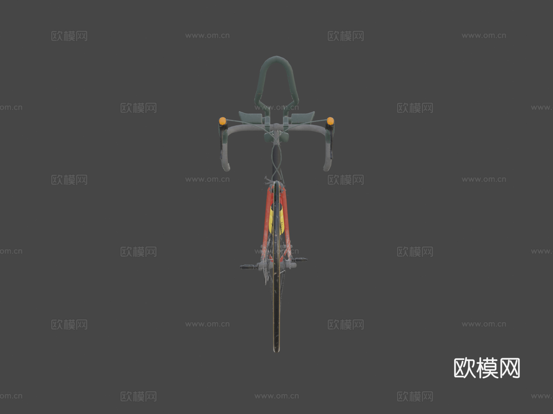 竞赛自行车su模型