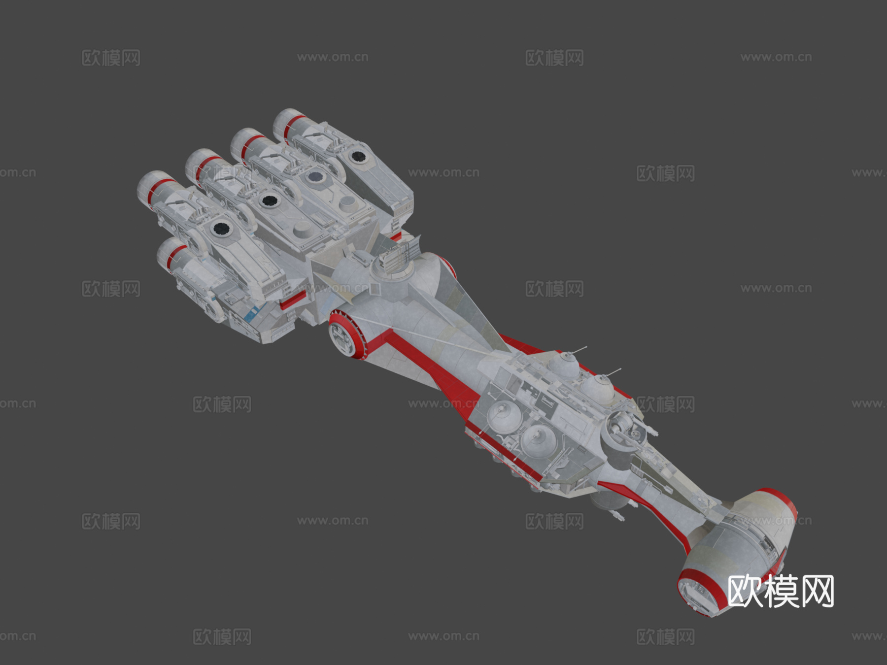 星球大战 CR90 护卫舰su模型