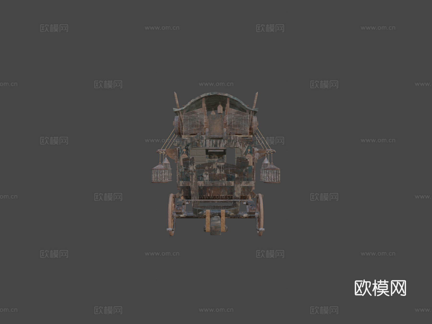 损坏车厢su模型
