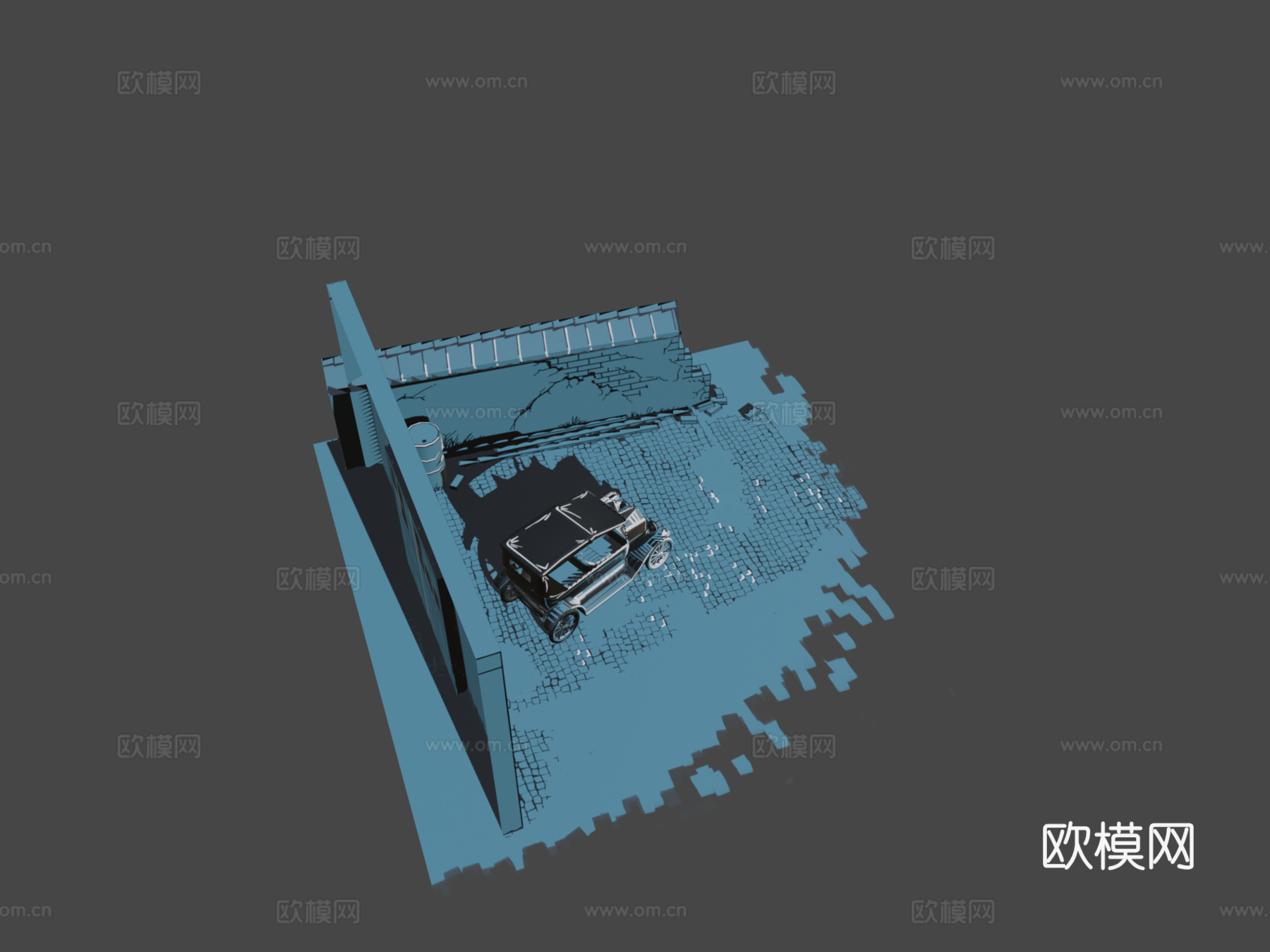 老爷车T型su模型