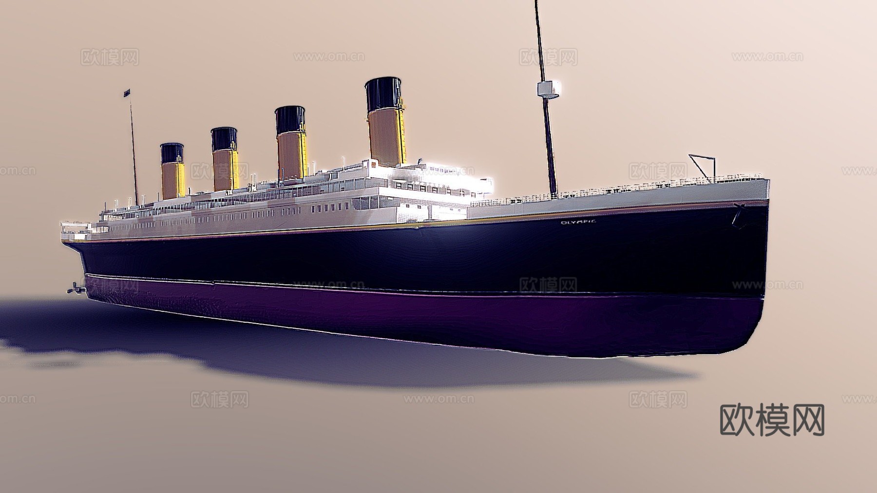 奥林匹克高多边形OBJsu模型