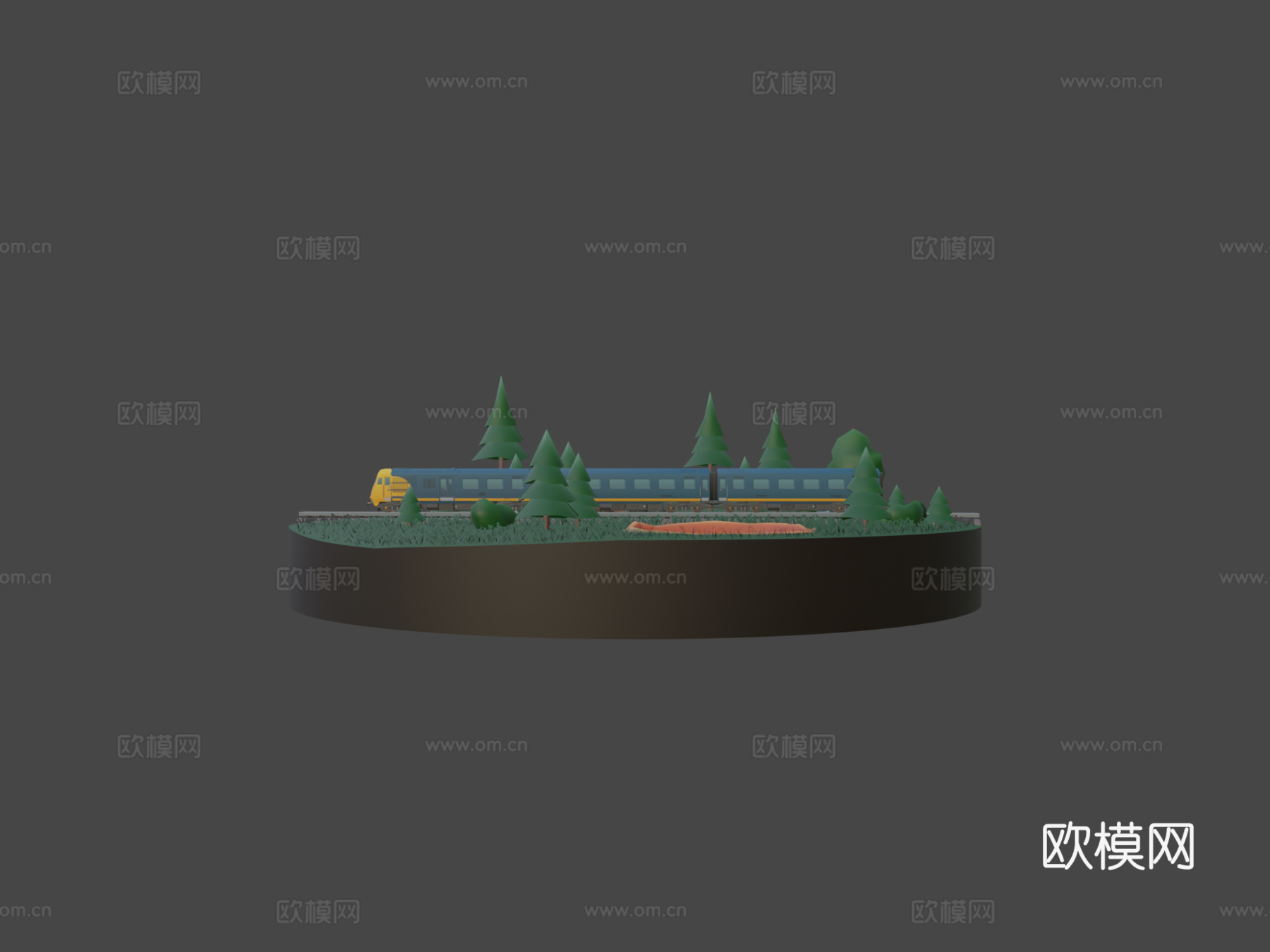 铁路蓝普尔曼的艺术su模型
