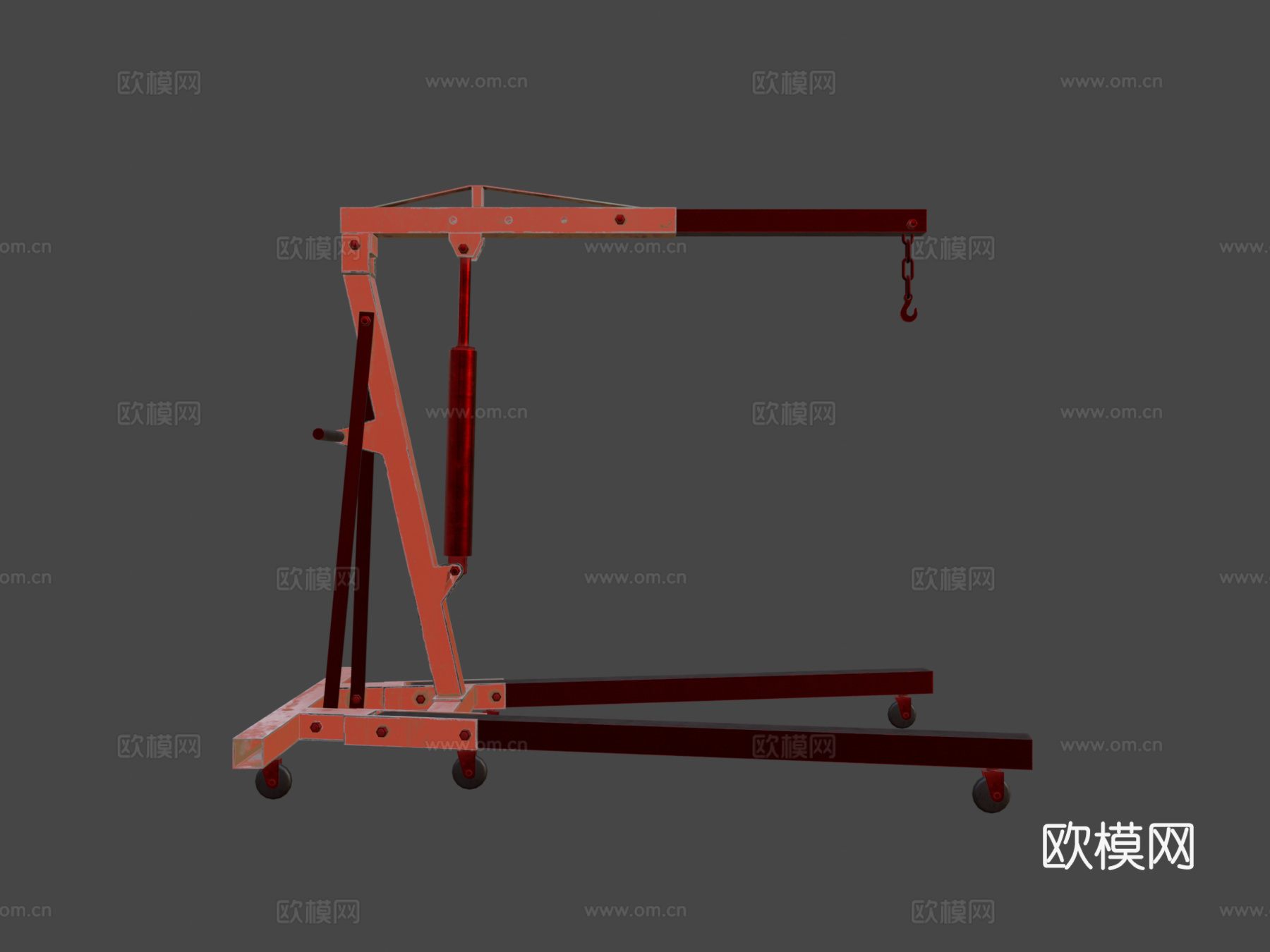 发动机吊机 发动机起重机su模型