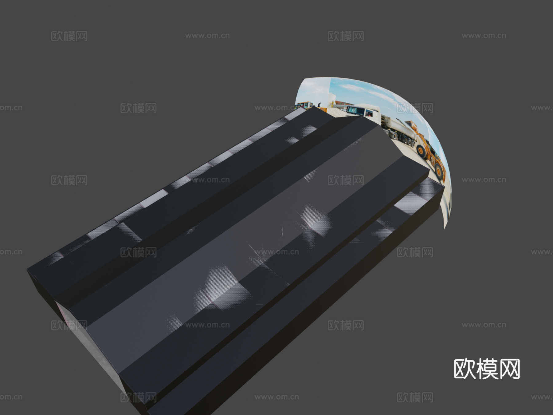 商业存储车库su模型