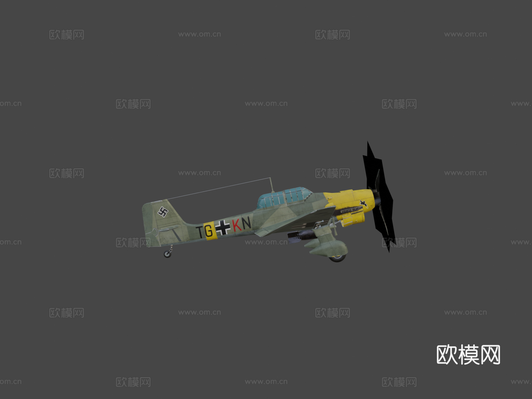 逃离德国 Ju 87 斯图卡su模型