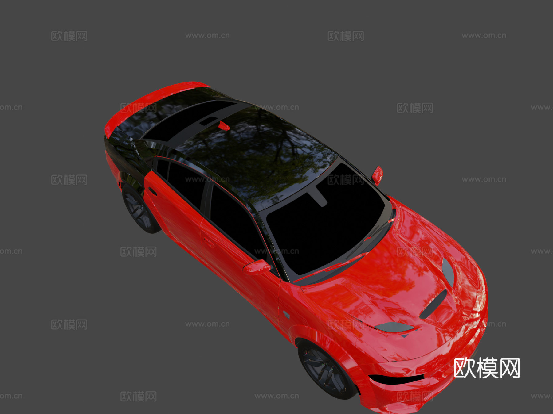 款道奇挑战者SRT地狱猫红眼su模型