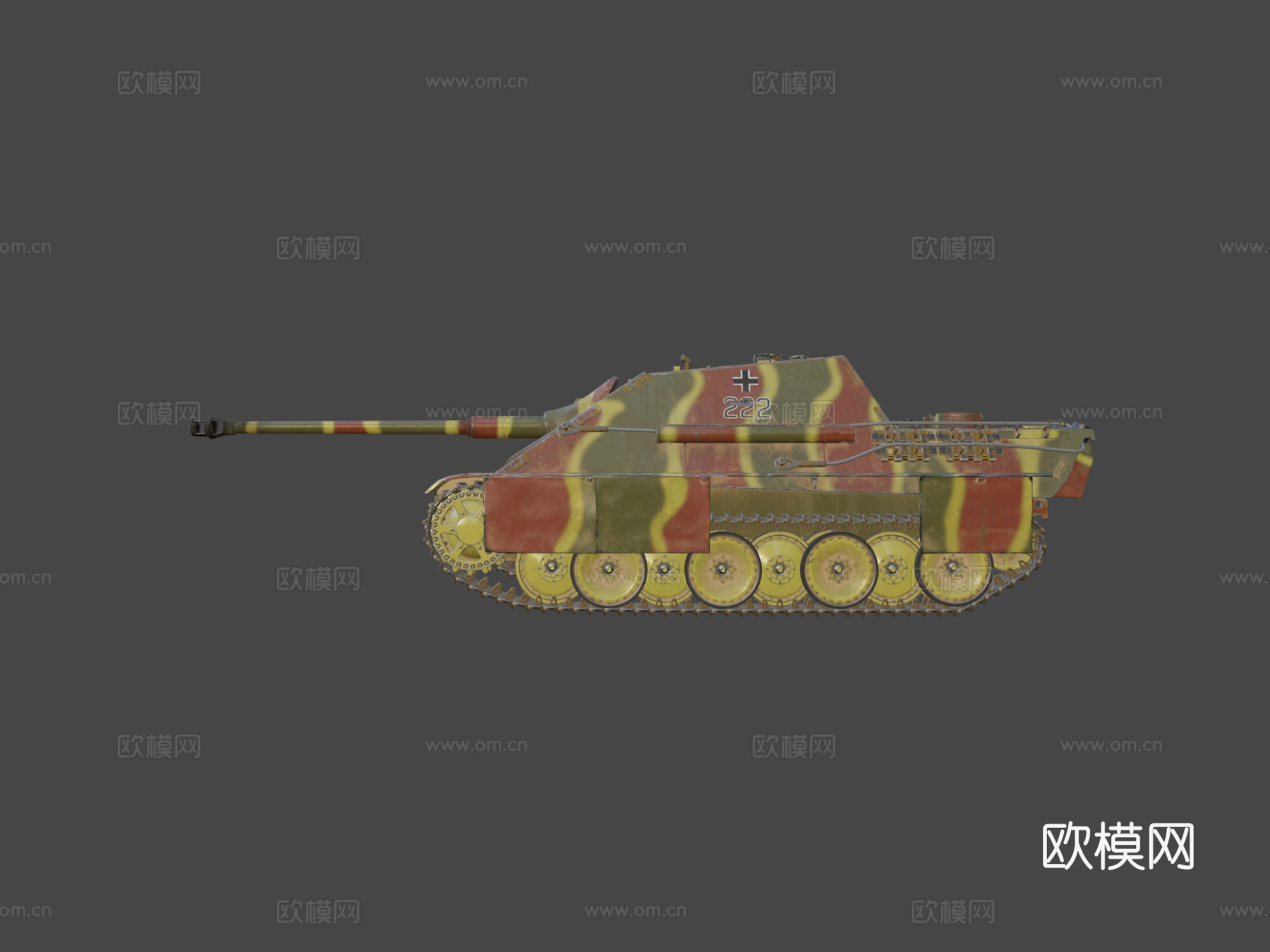 猎豹坦克涂装方案1su模型