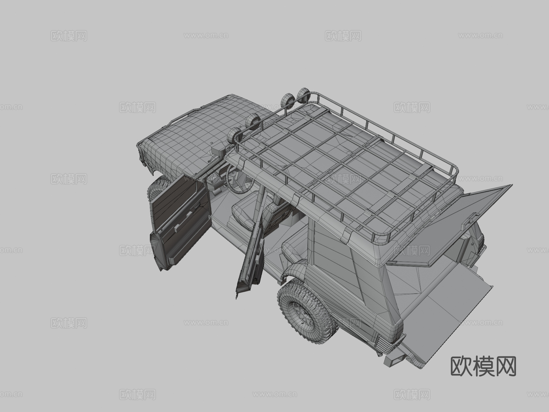 年代SUV越野生锈版su模型