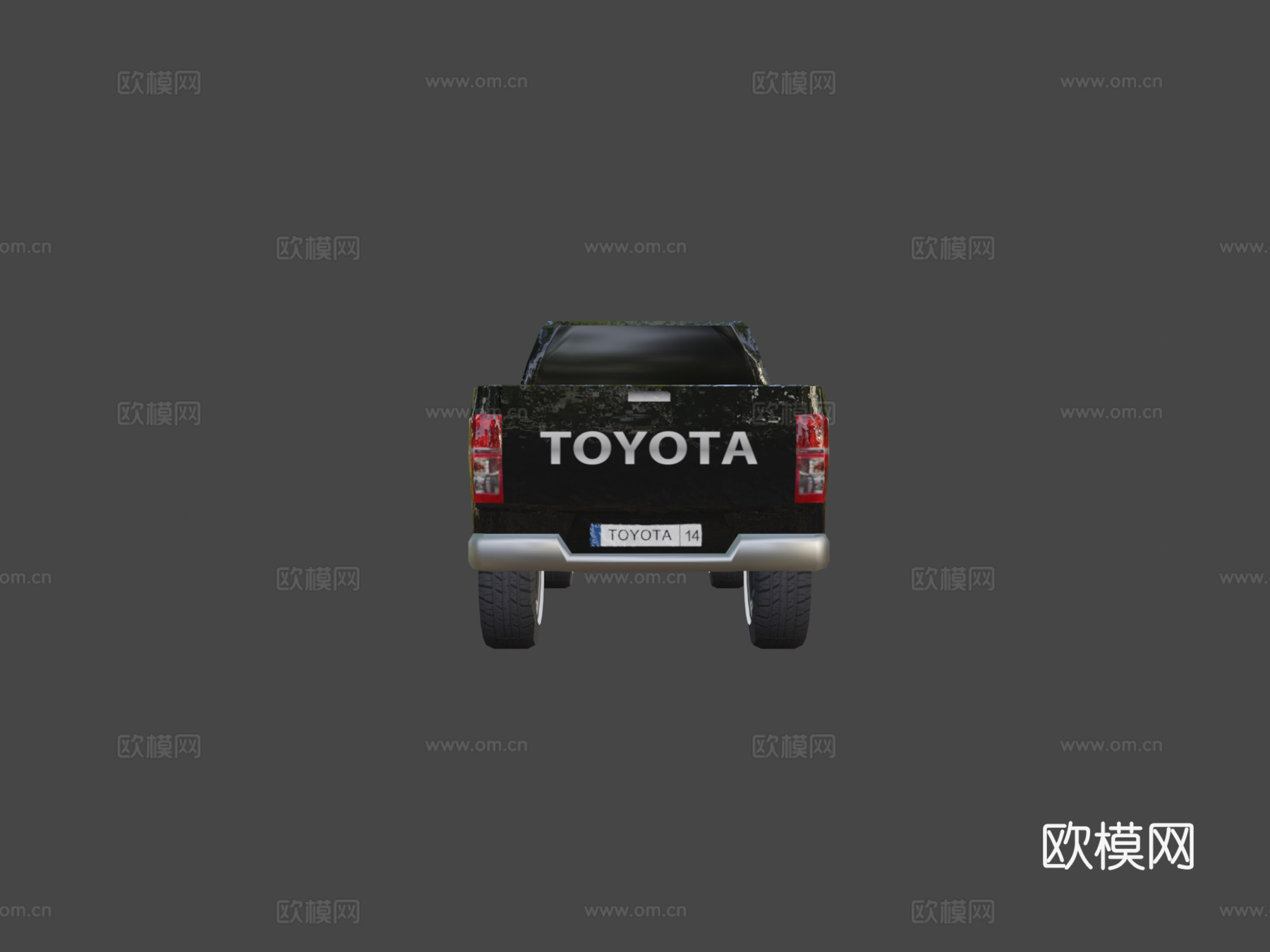 丰田海拉克斯低多边形su模型