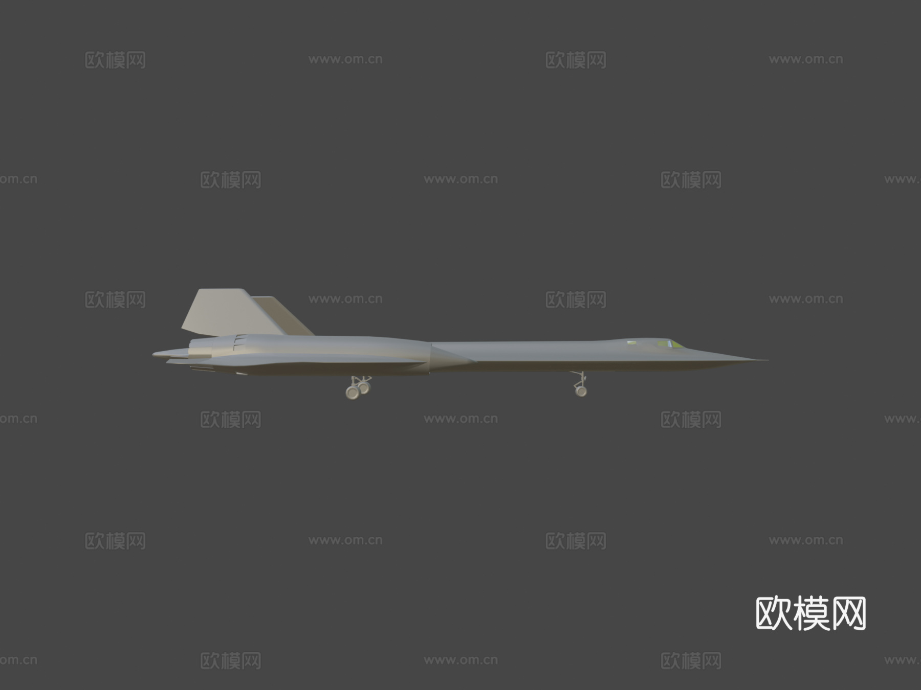YF12A黑鸟喷气式战斗机3d模型