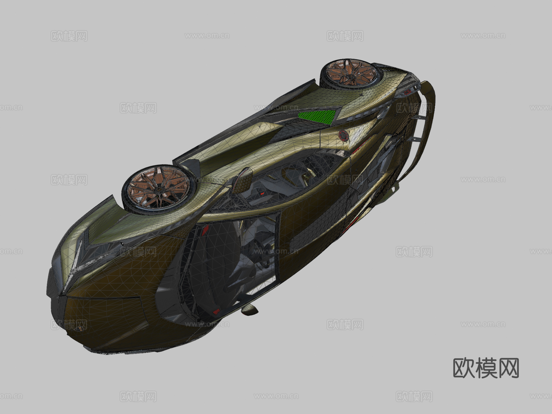 D模型西恩终极混合动力超级跑车su模型