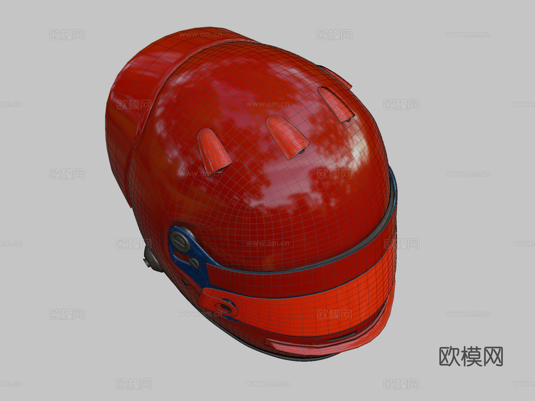 现代F1赛车头盔su模型