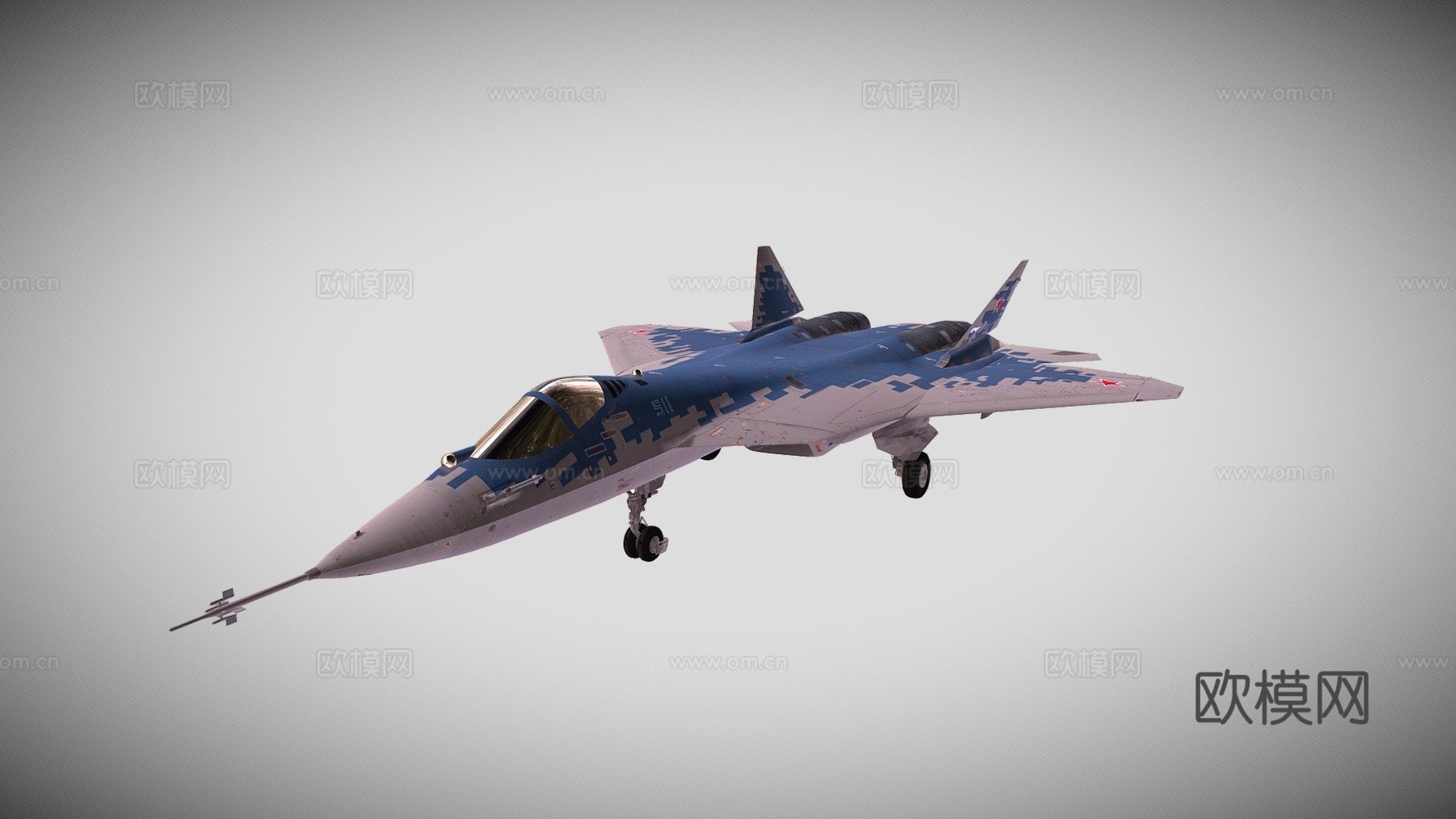 苏霍伊Su57 3D模型su模型