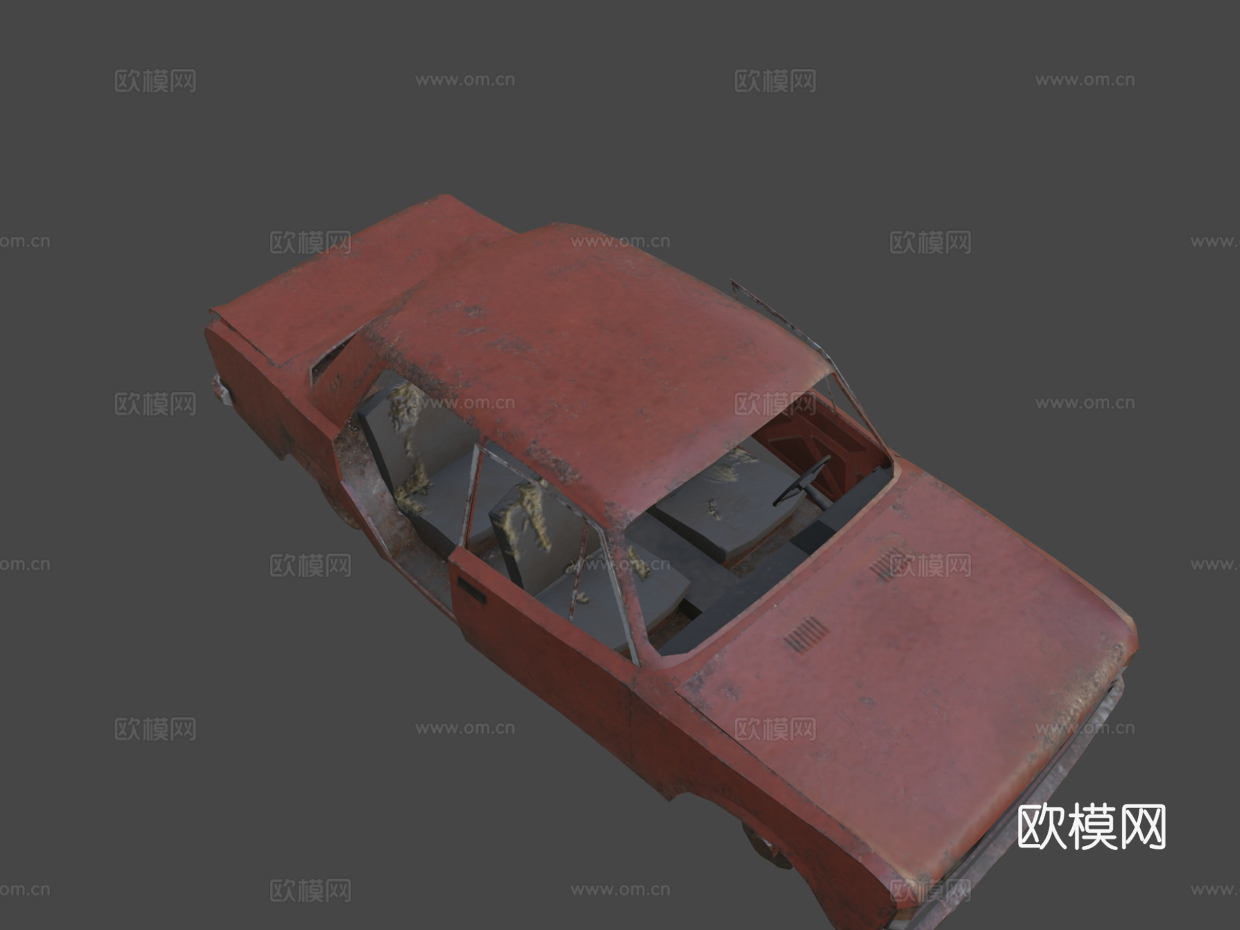 损毁的菲亚特125psu模型