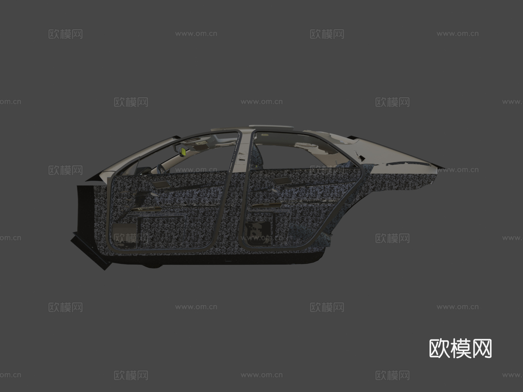 丰田 Mark X 内饰 Yuxdesign 高多边形su模型