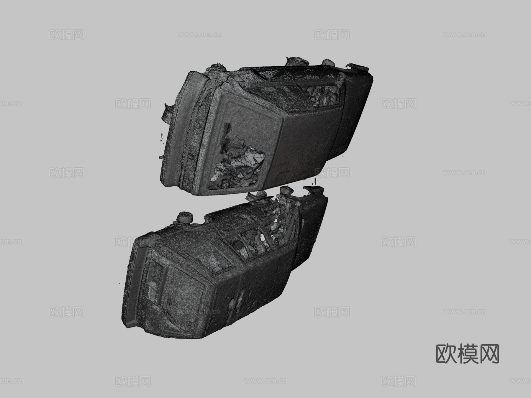 两辆特塞尔原始扫描su模型