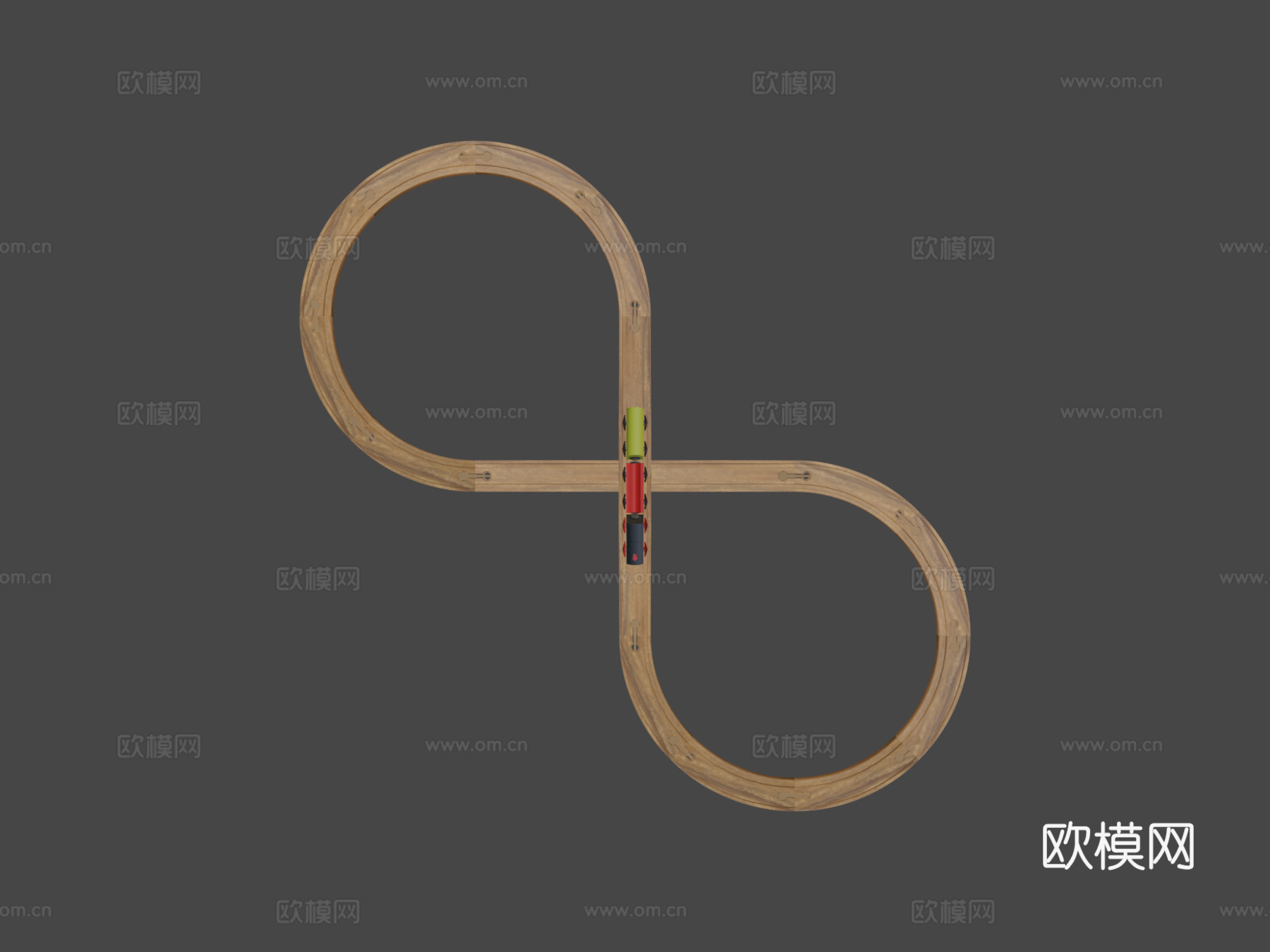 宜家利拉博基础火车套装su模型