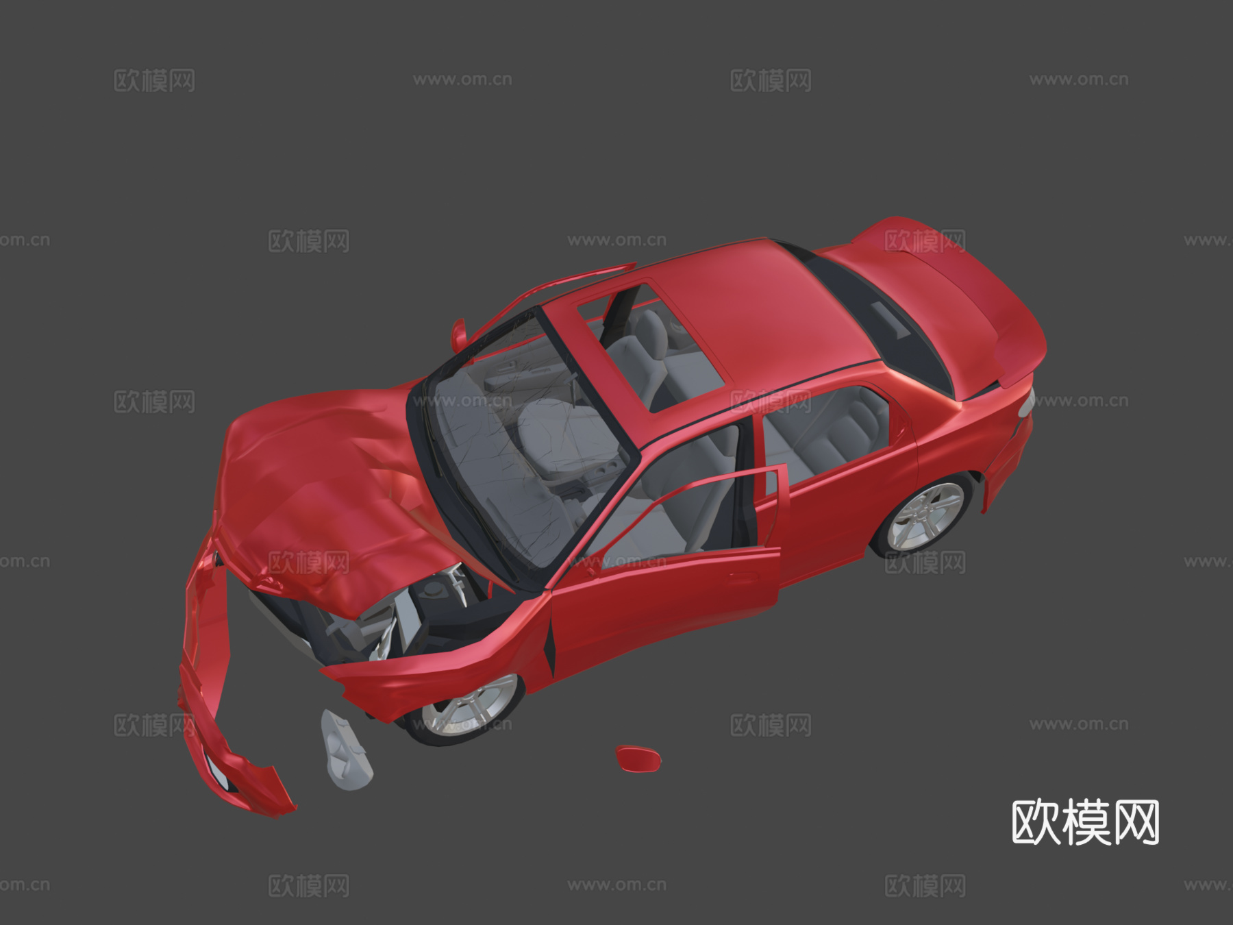 损毁汽车2su模型