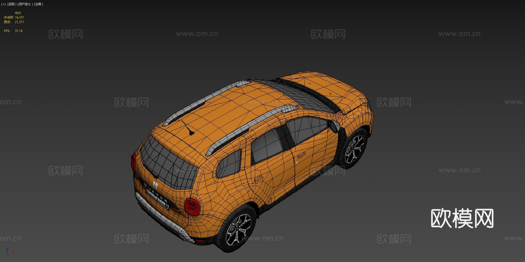 达契亚达斯特低多边形su模型
