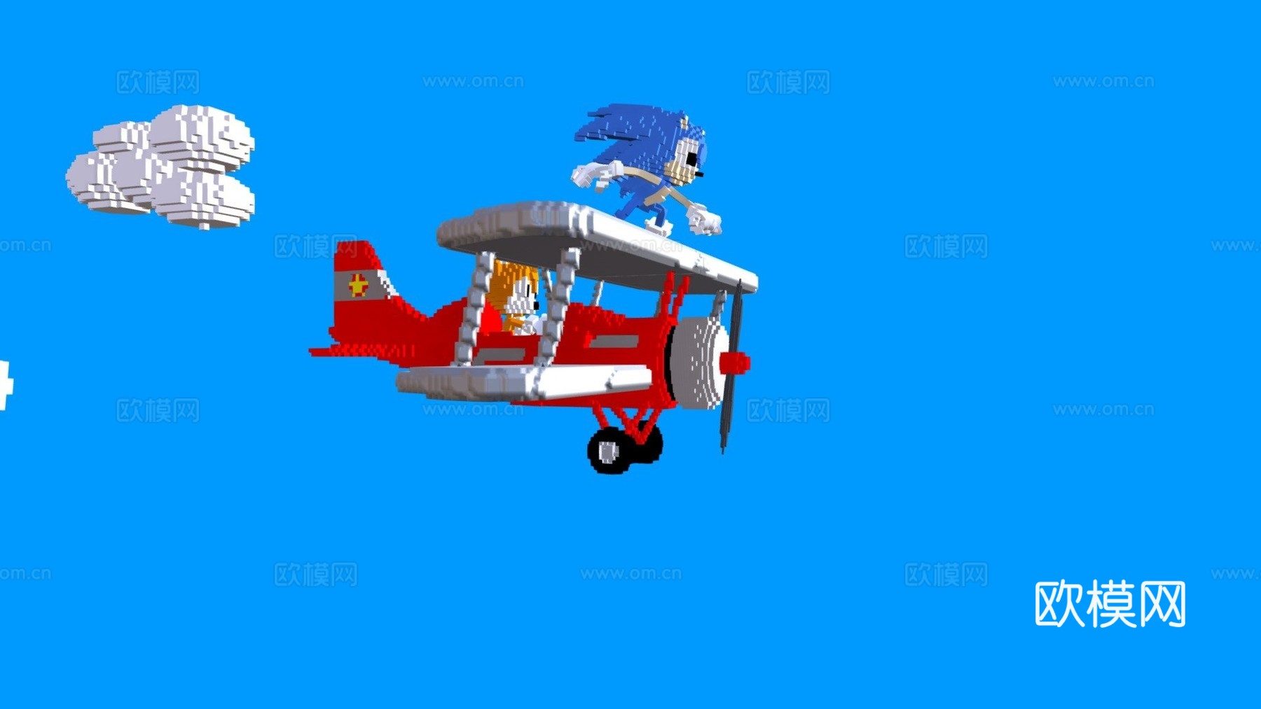 索尼克和塔尔斯体素su模型