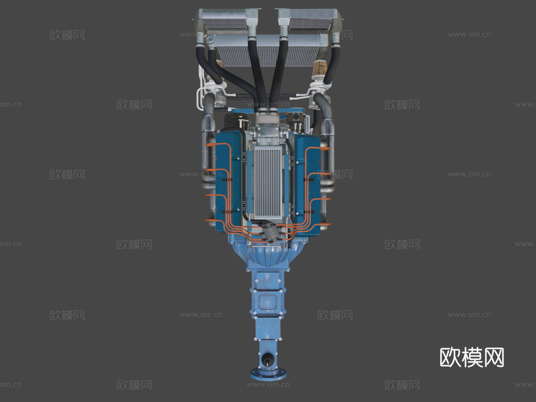 汽车发动机V8通用350Unity谢哈布房屋su模型