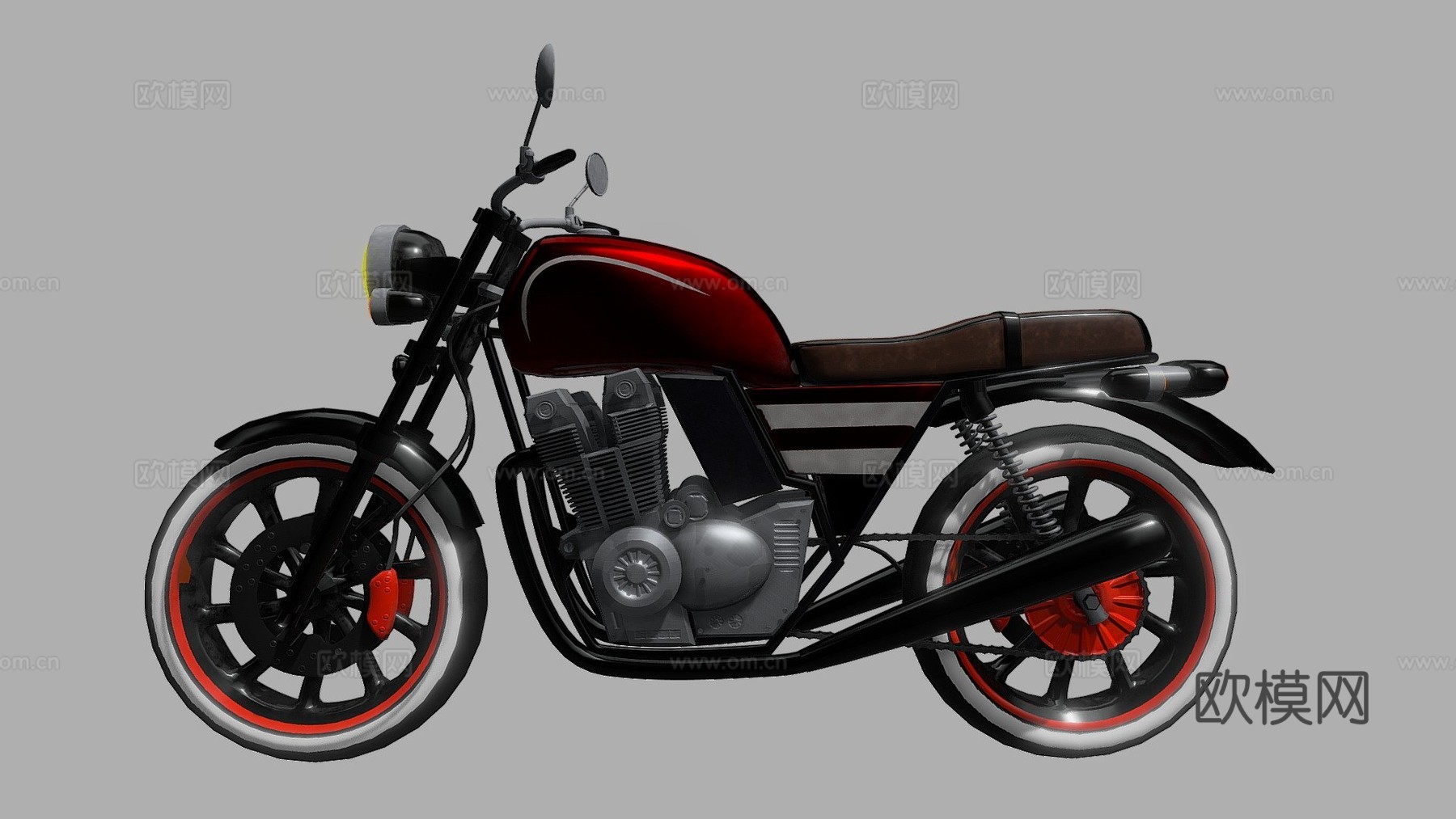 经典摩托车su模型