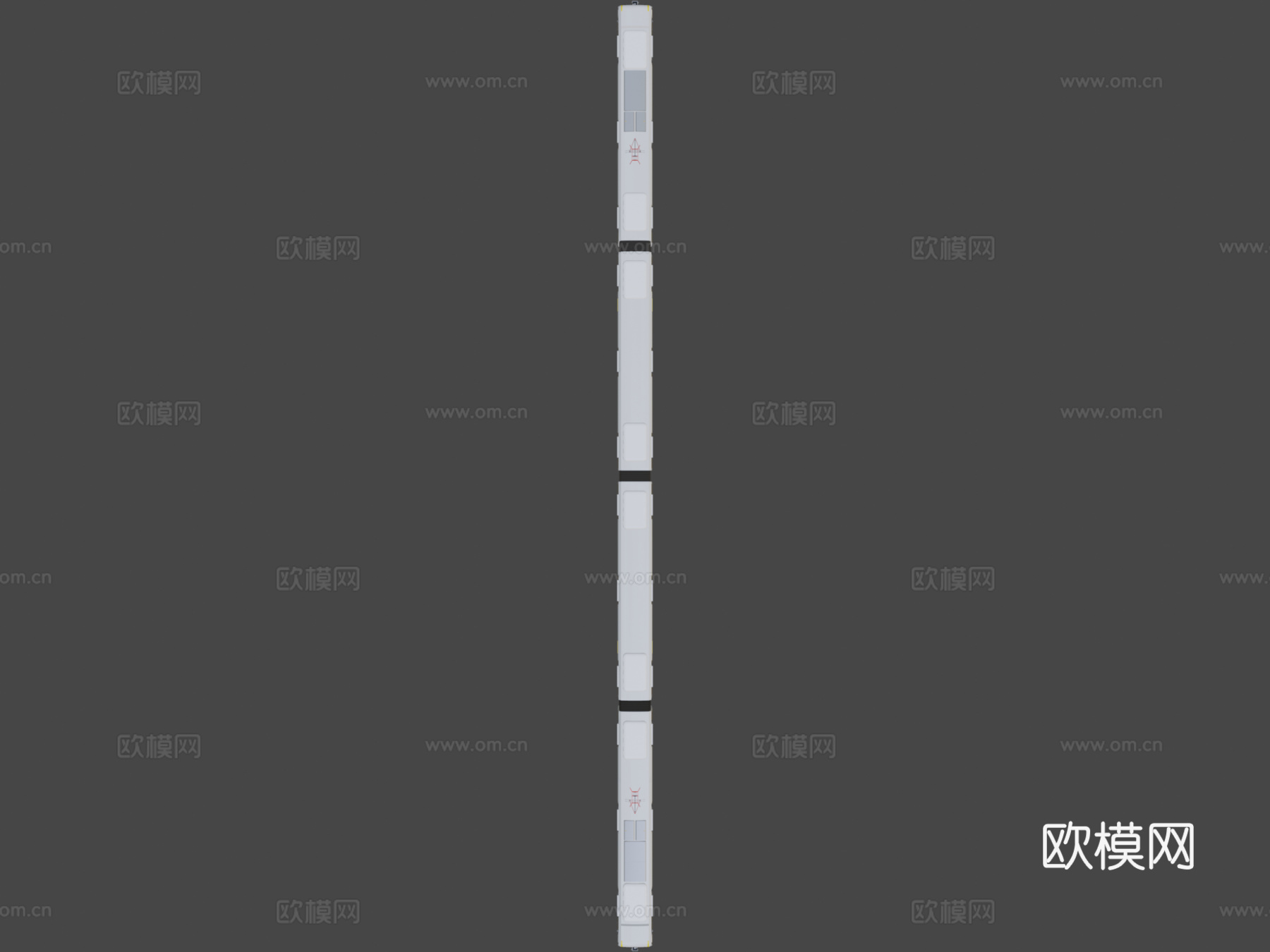 EMU列车完整内饰高多边形su模型