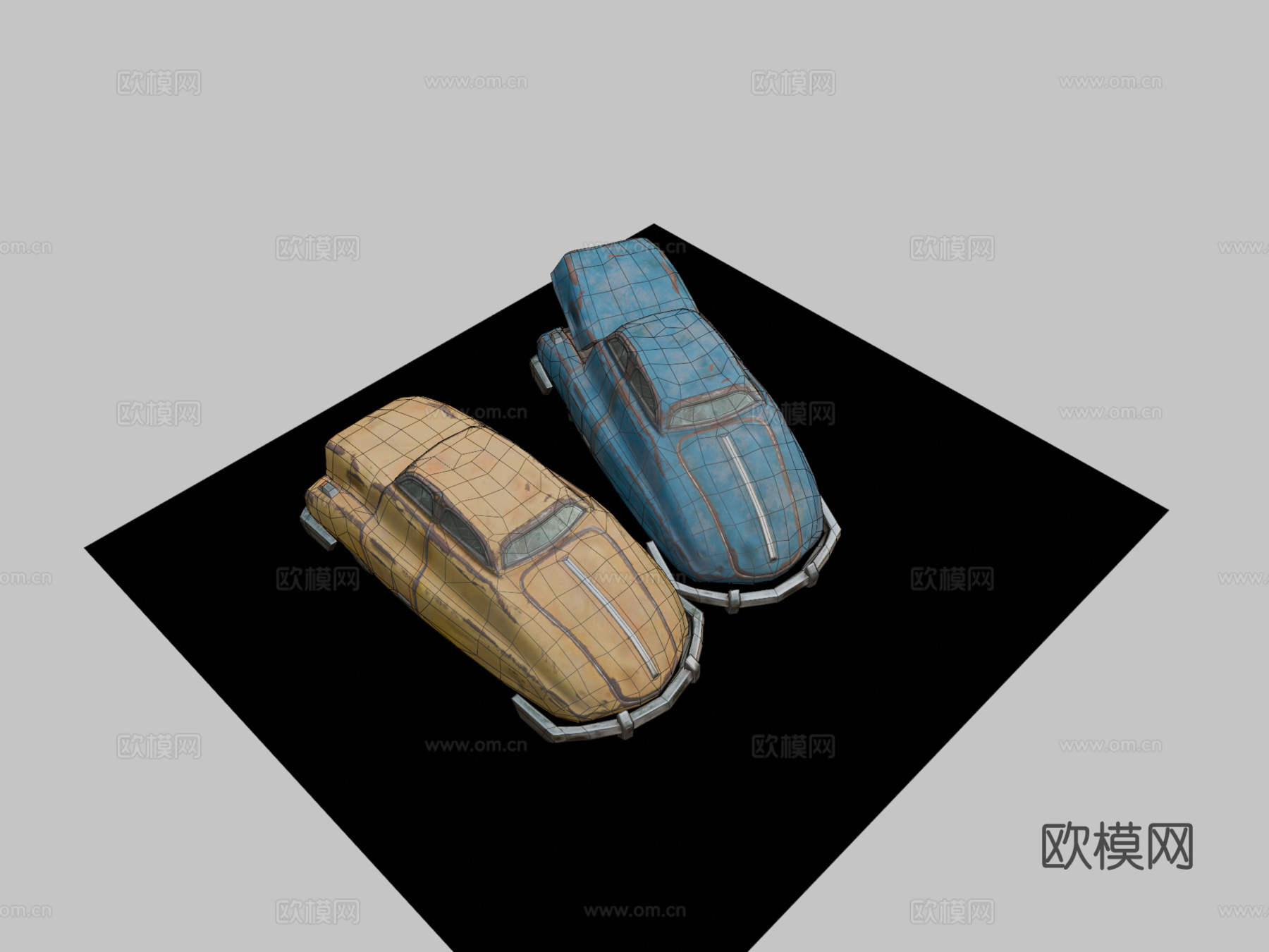 柴油朋克汽车残骸第100次提交噢呜哦su模型