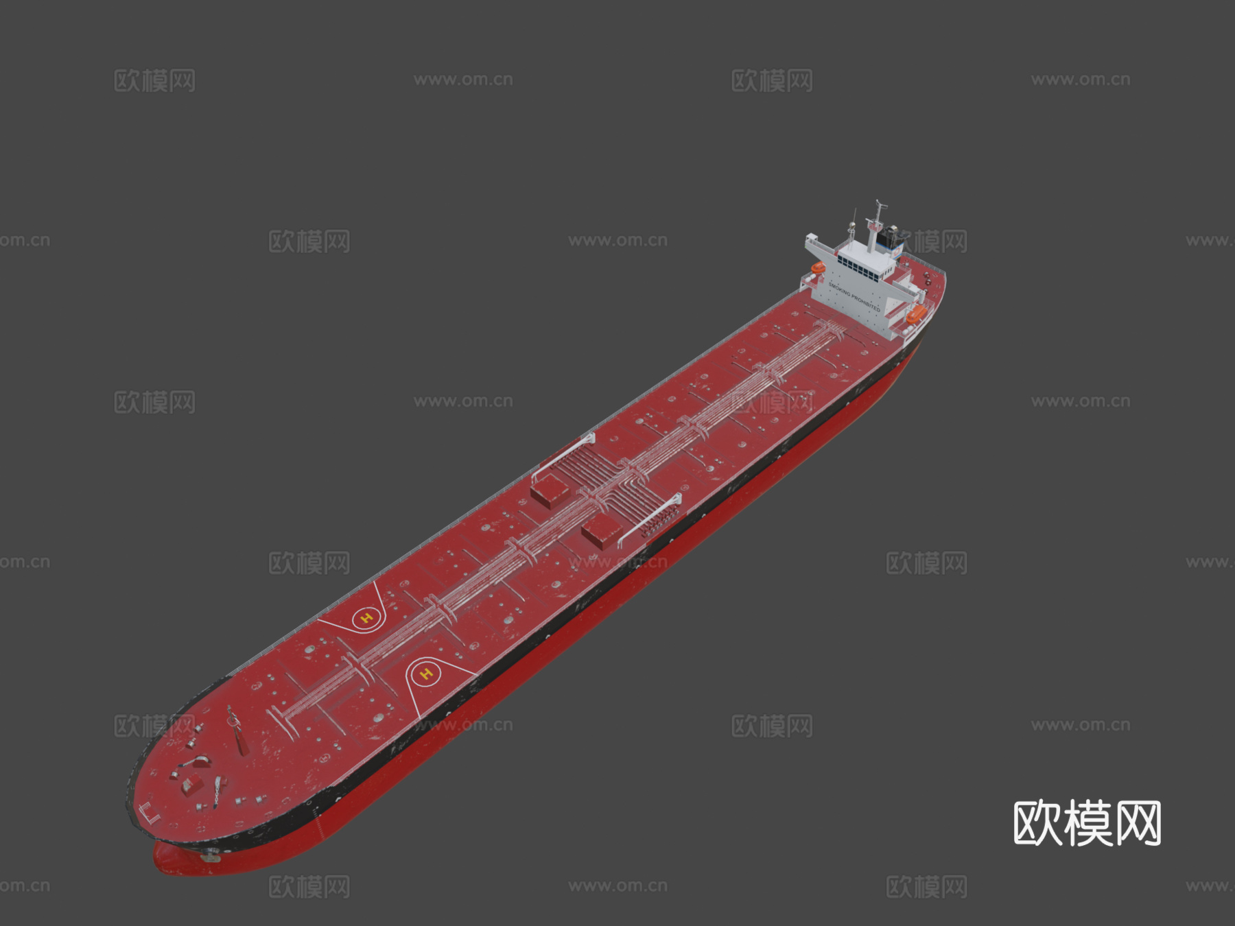 巴拿马型 油轮 245米 低多边形su模型
