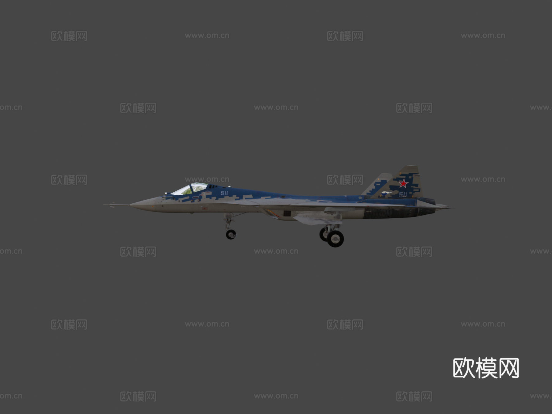 苏霍伊Su57 3D模型su模型