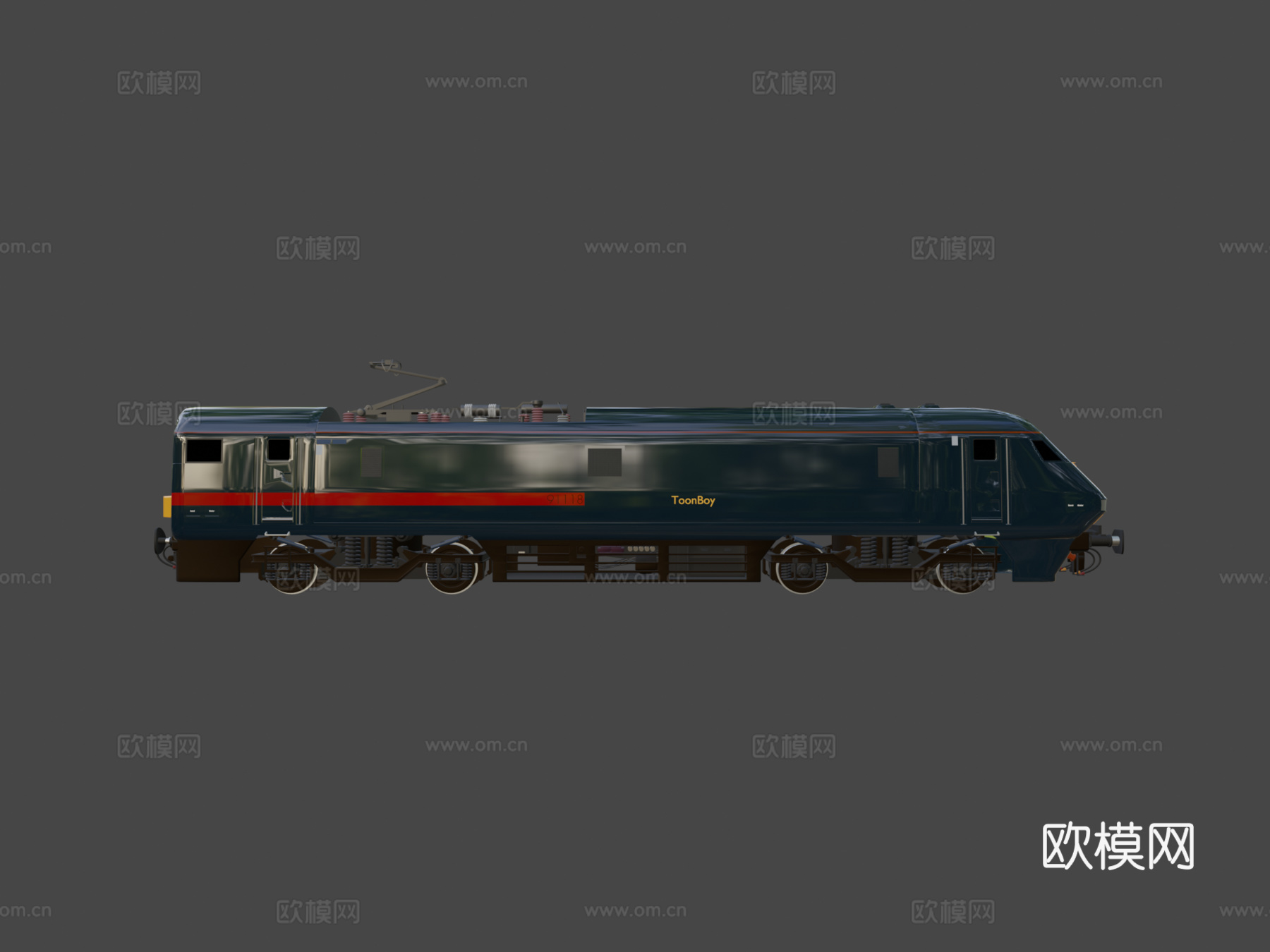 火车91级动力单元GNER涂装su模型