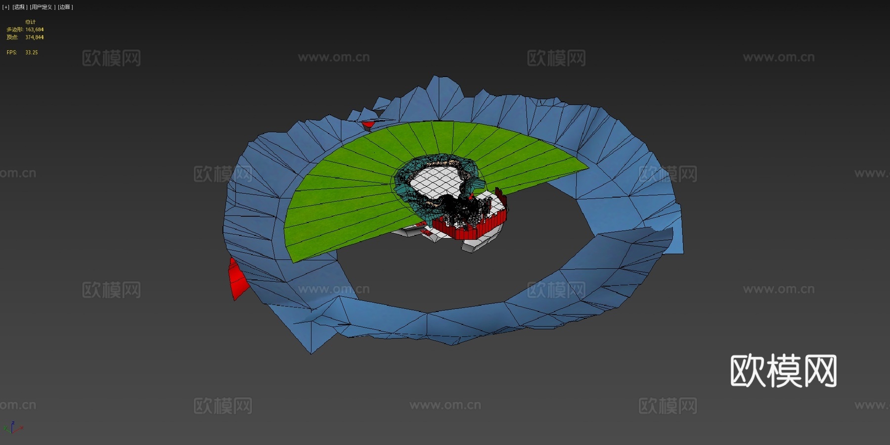 马里奥赛车8豪华版Wii月景高速公路su模型