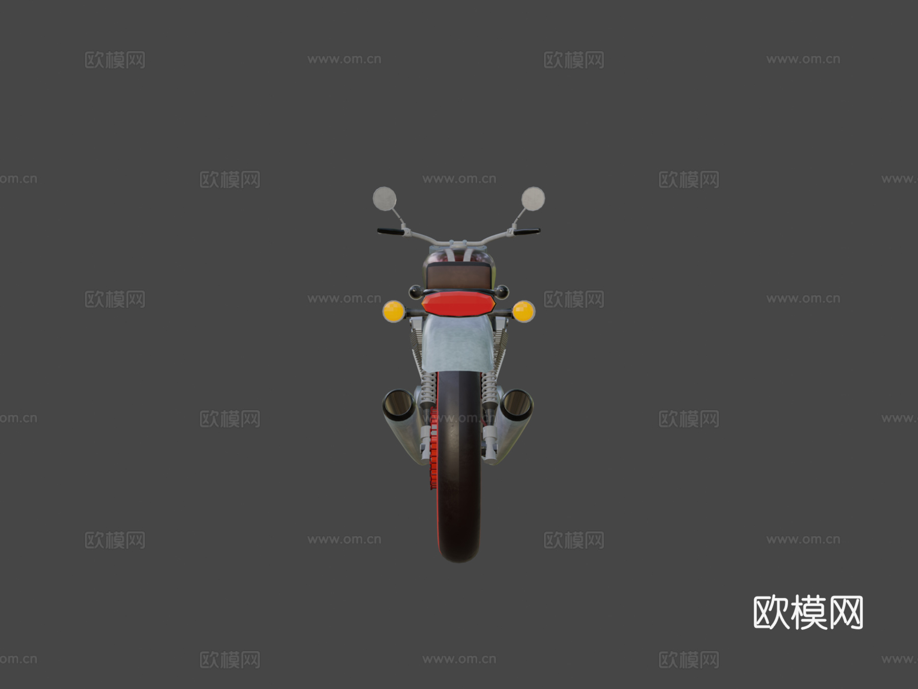 经典摩托车su模型