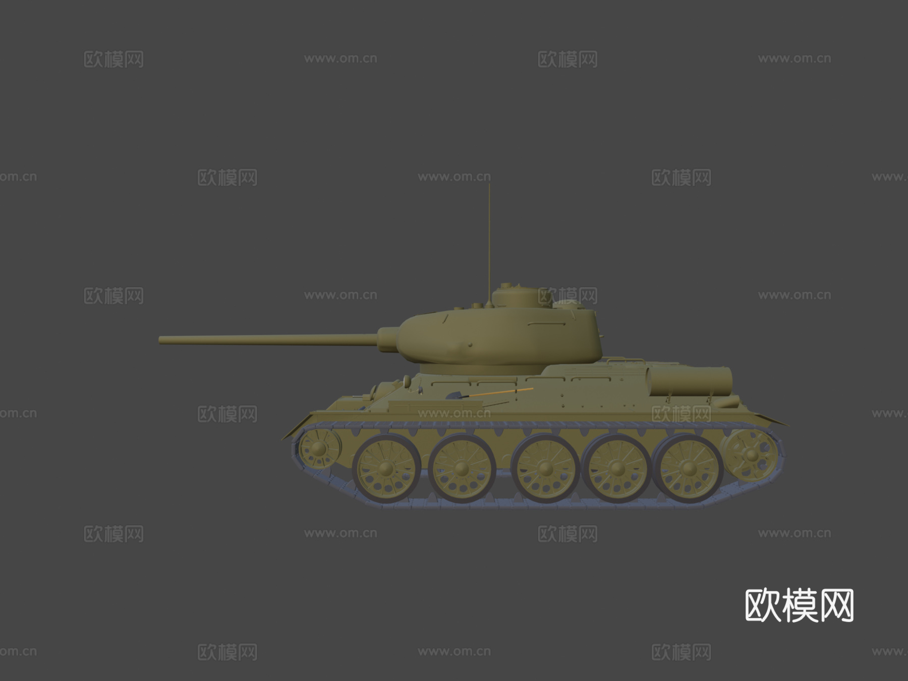 T3485坦克模型su模型