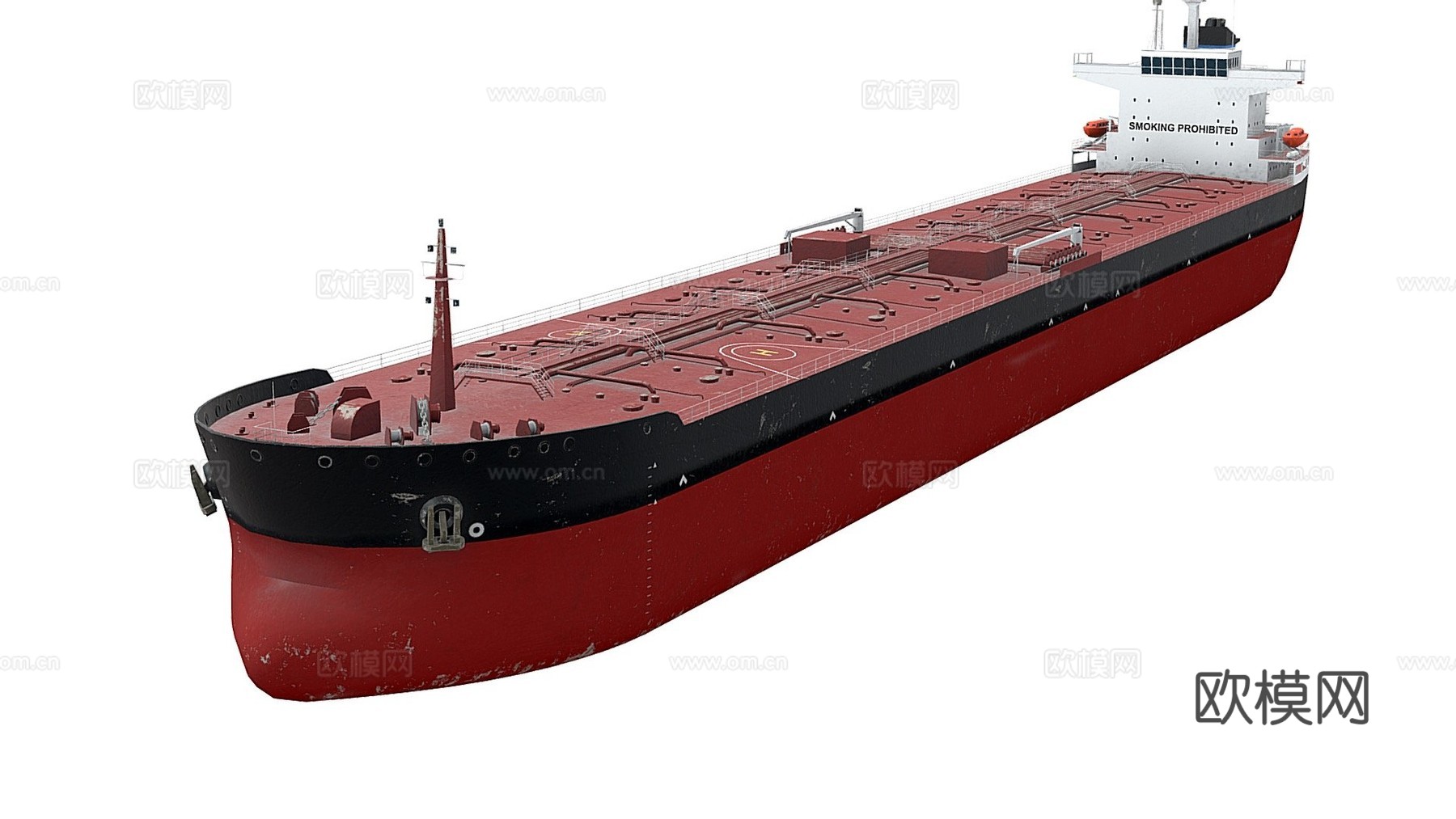巴拿马型 油轮 245米 低多边形su模型