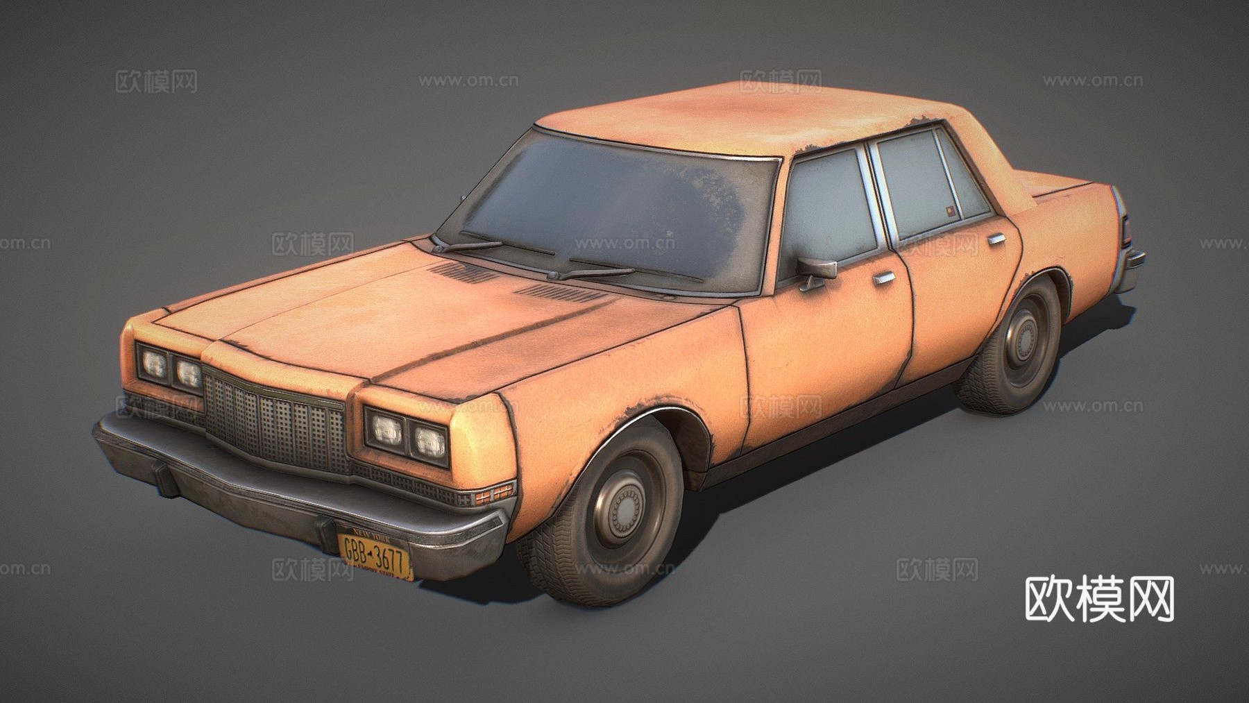 年代道奇外交官su模型