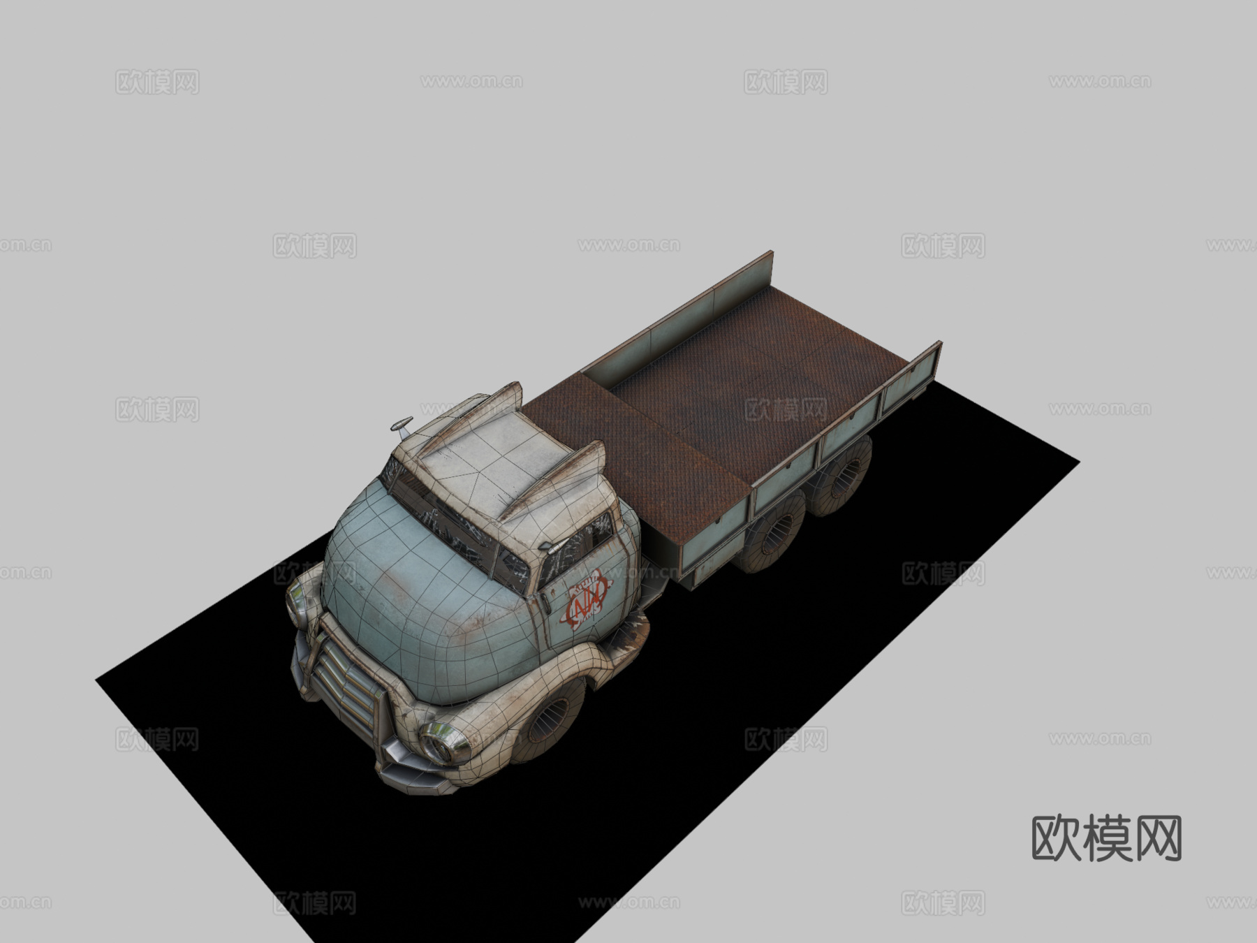 F4NV 平板卡车su模型