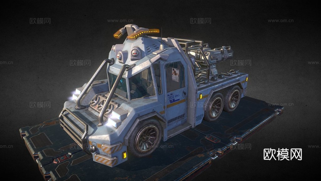 A.U.T. CF2 科幻卡车su模型