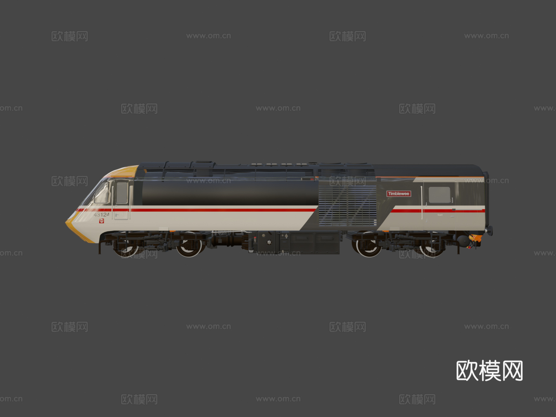 城际列车 125 燕子涂装su模型