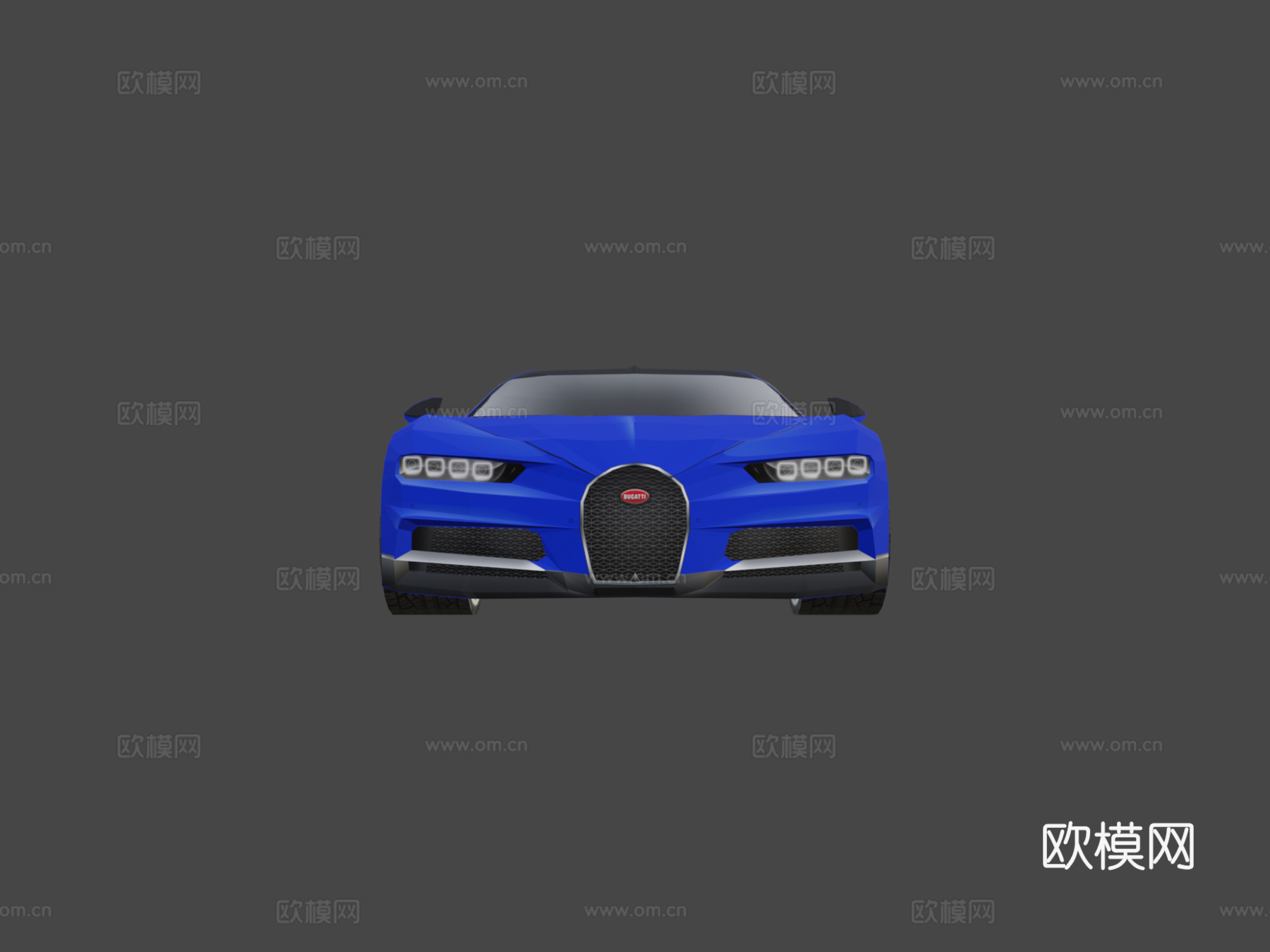 布加迪 Chiron 纸艺su模型