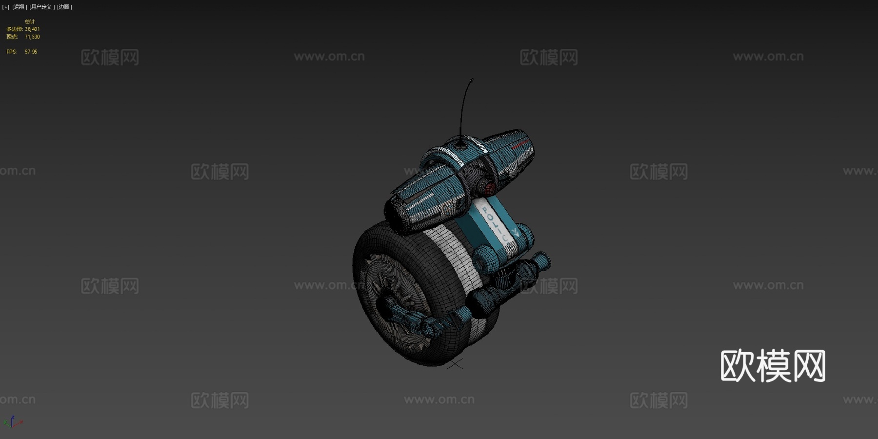 骑行机器人机器人纹理挑战su模型