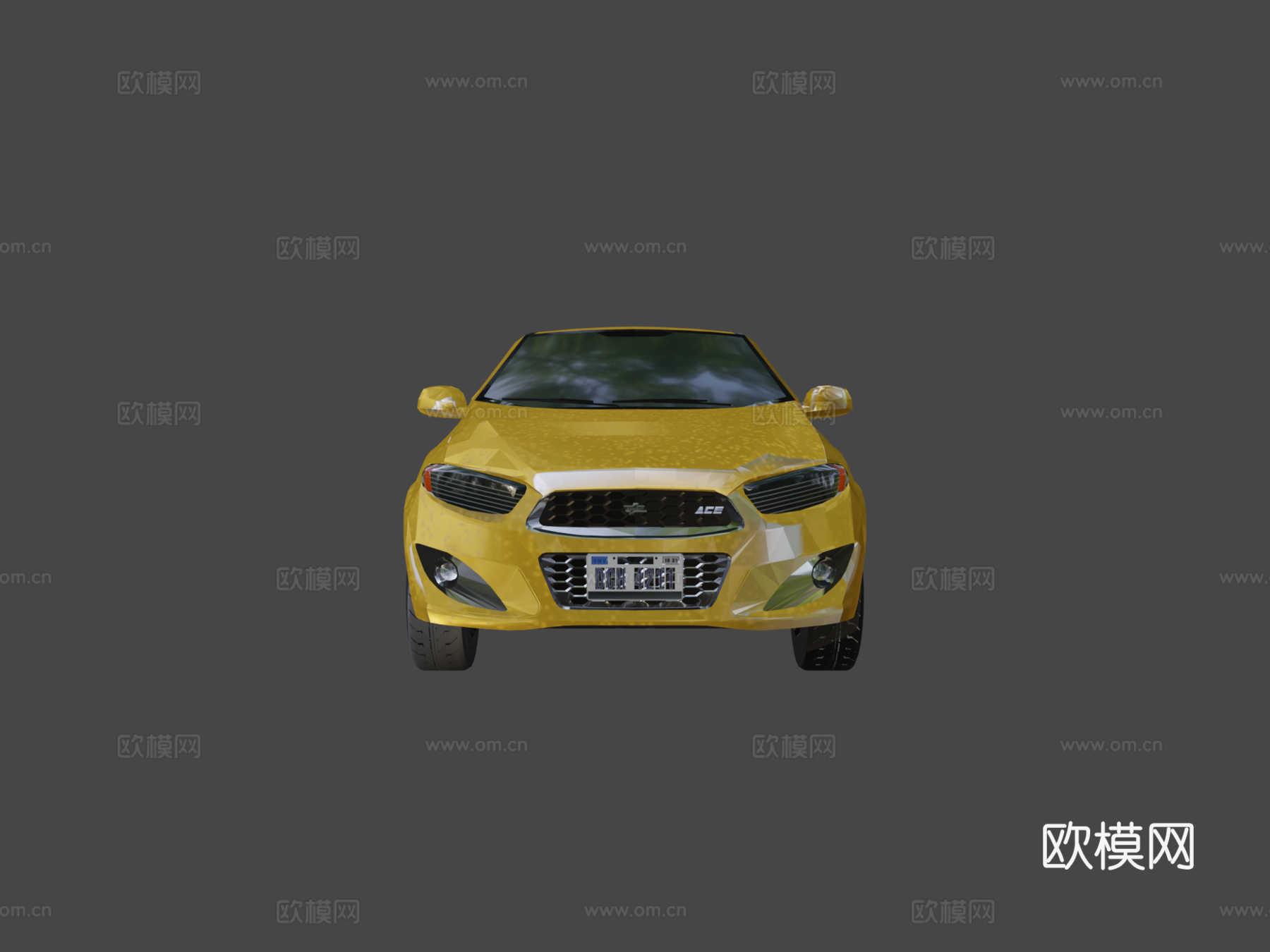 王牌11低多边形模型su模型