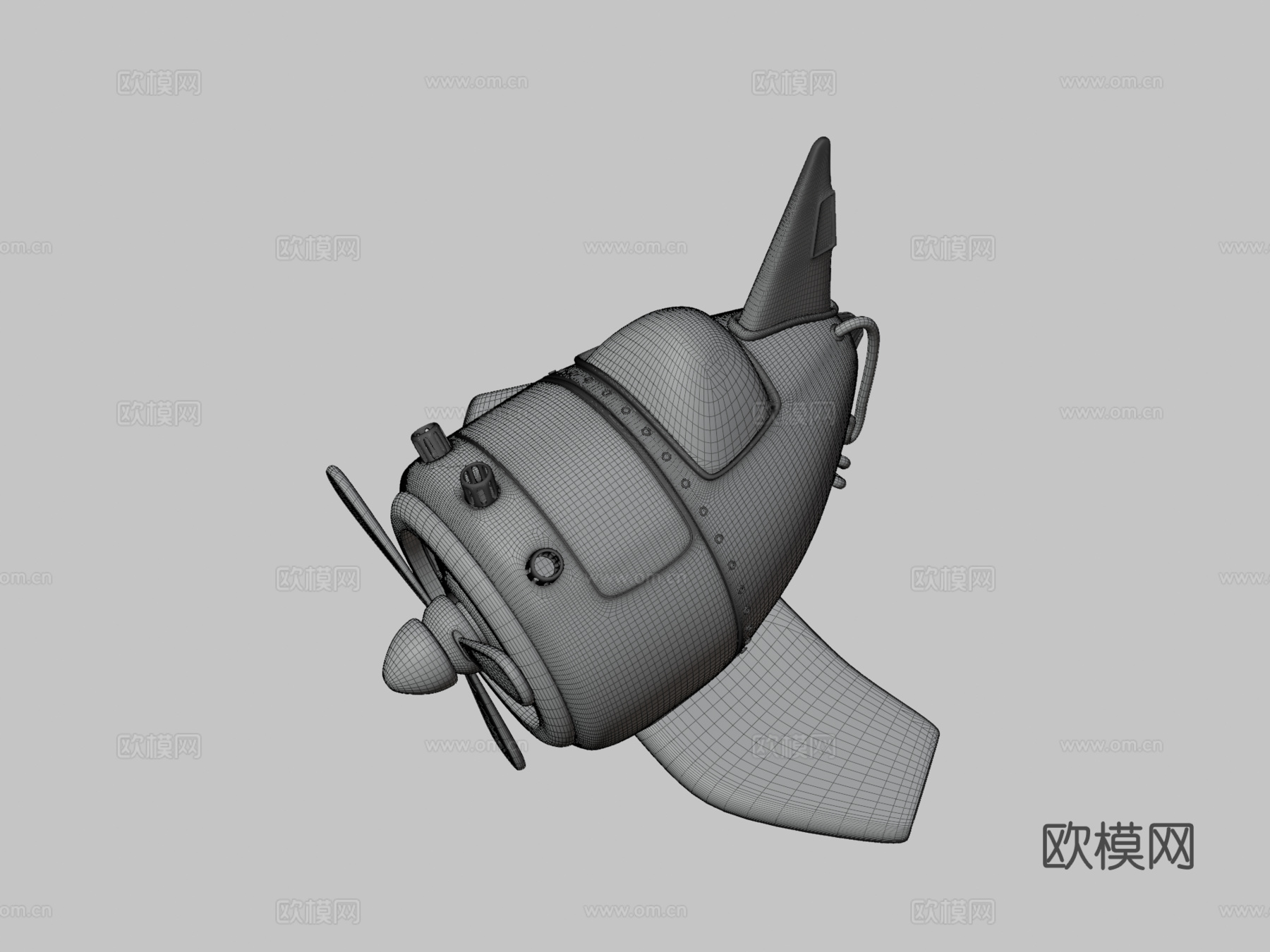 卡通飞机su模型