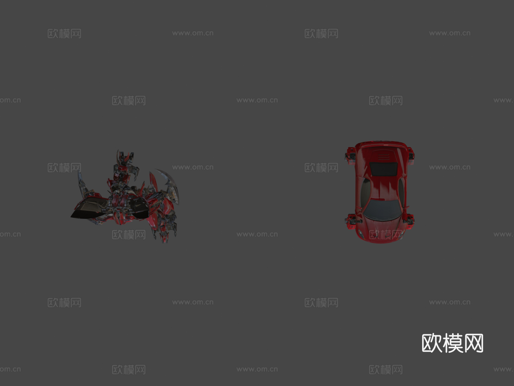 幻影变形金刚月黑之时su模型