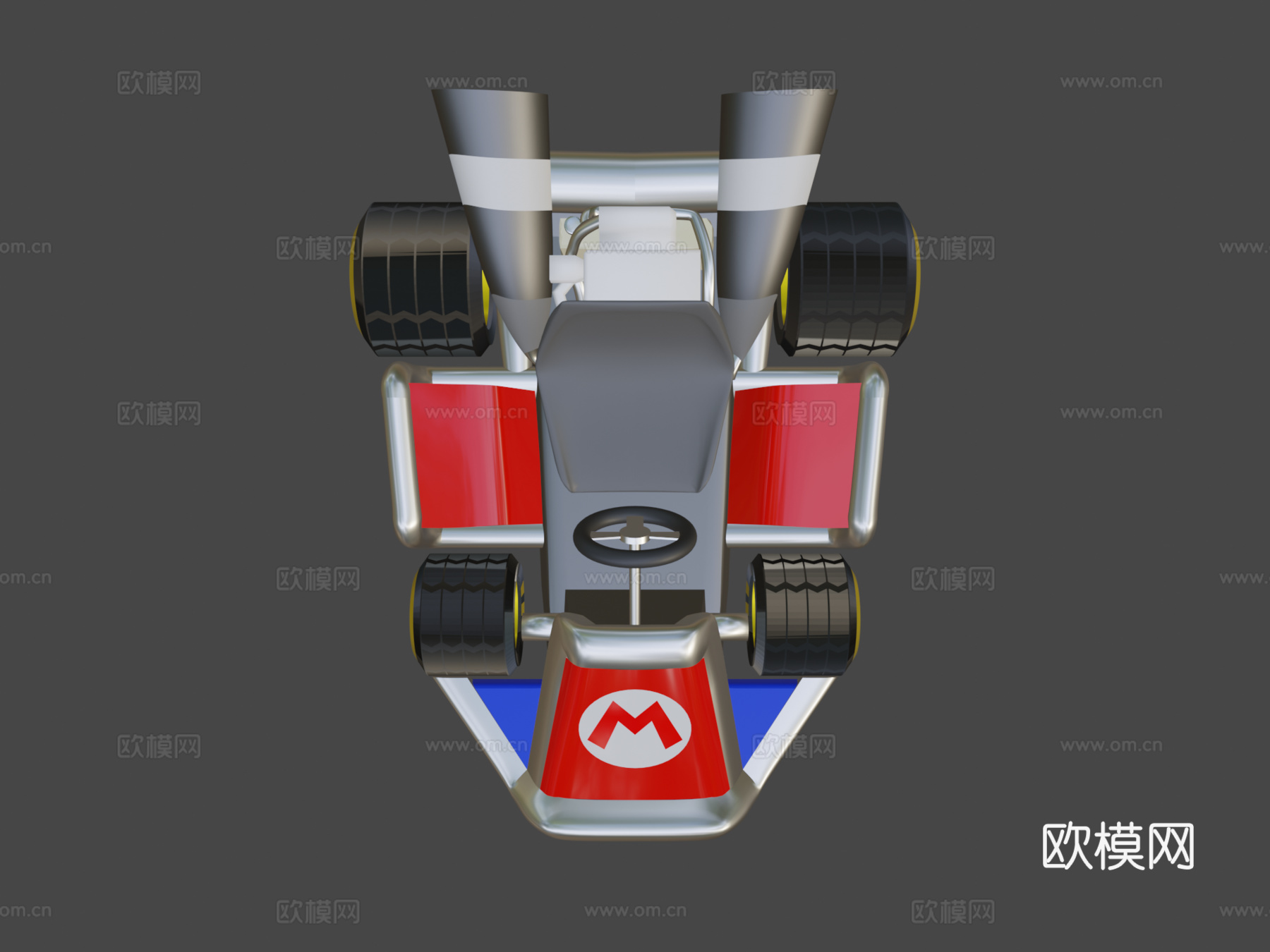 马里奥赛车7标准卡丁车7高质su模型
