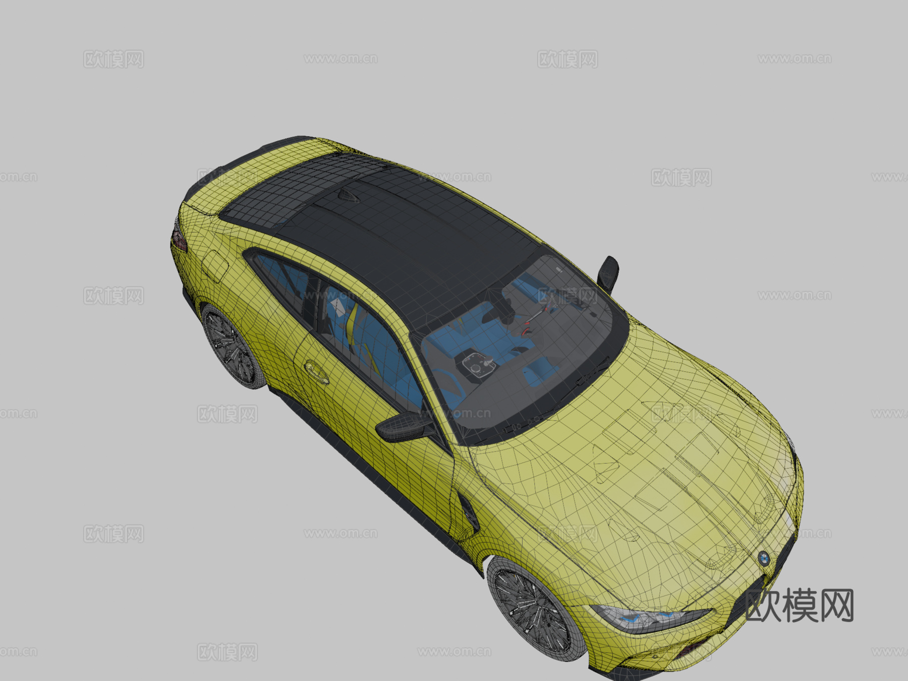 宝马 M4 Competition 无标记详细su模型